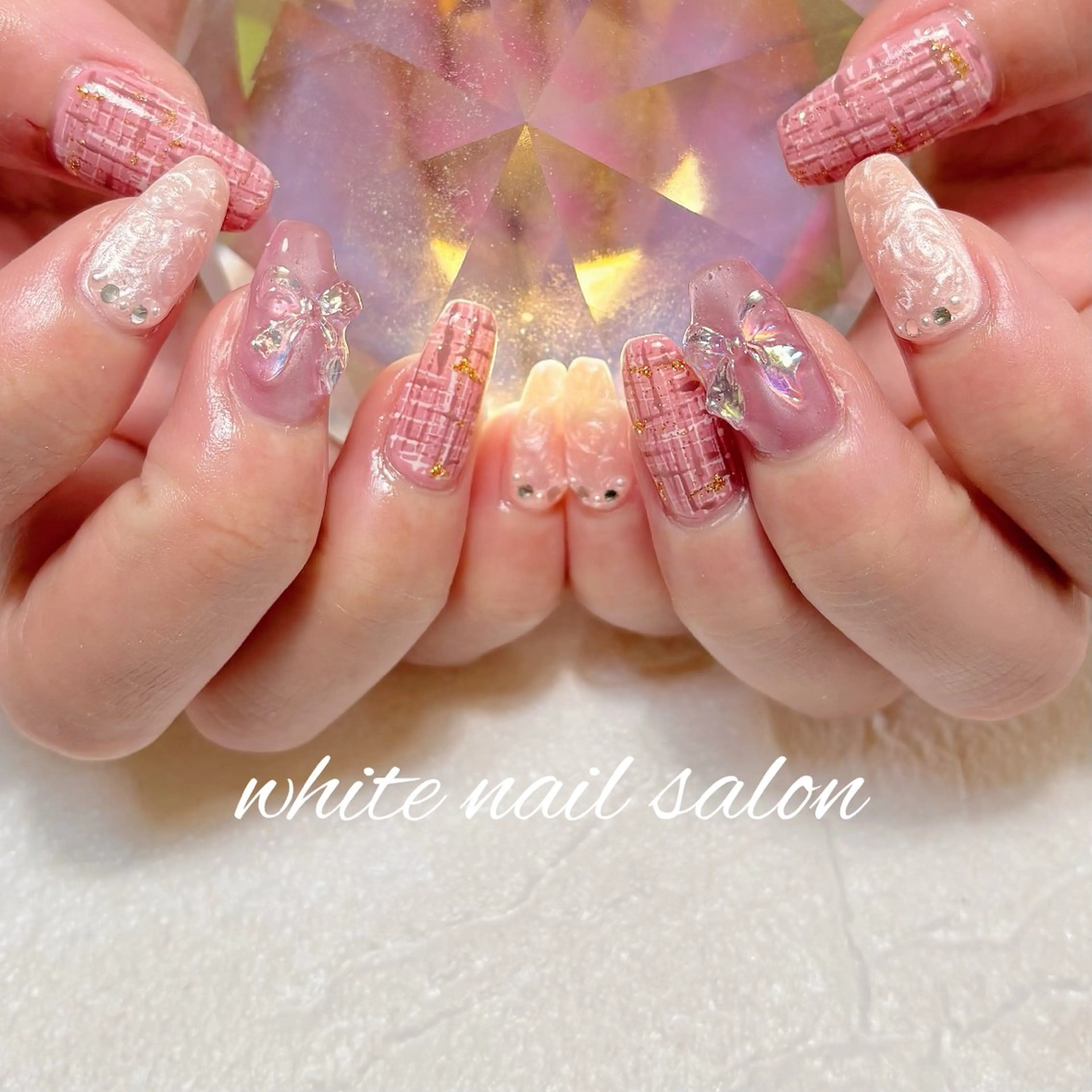 ネイル フットネイル ラメ(グリッター) ハンドネイル white nail salonのネイルデザイン