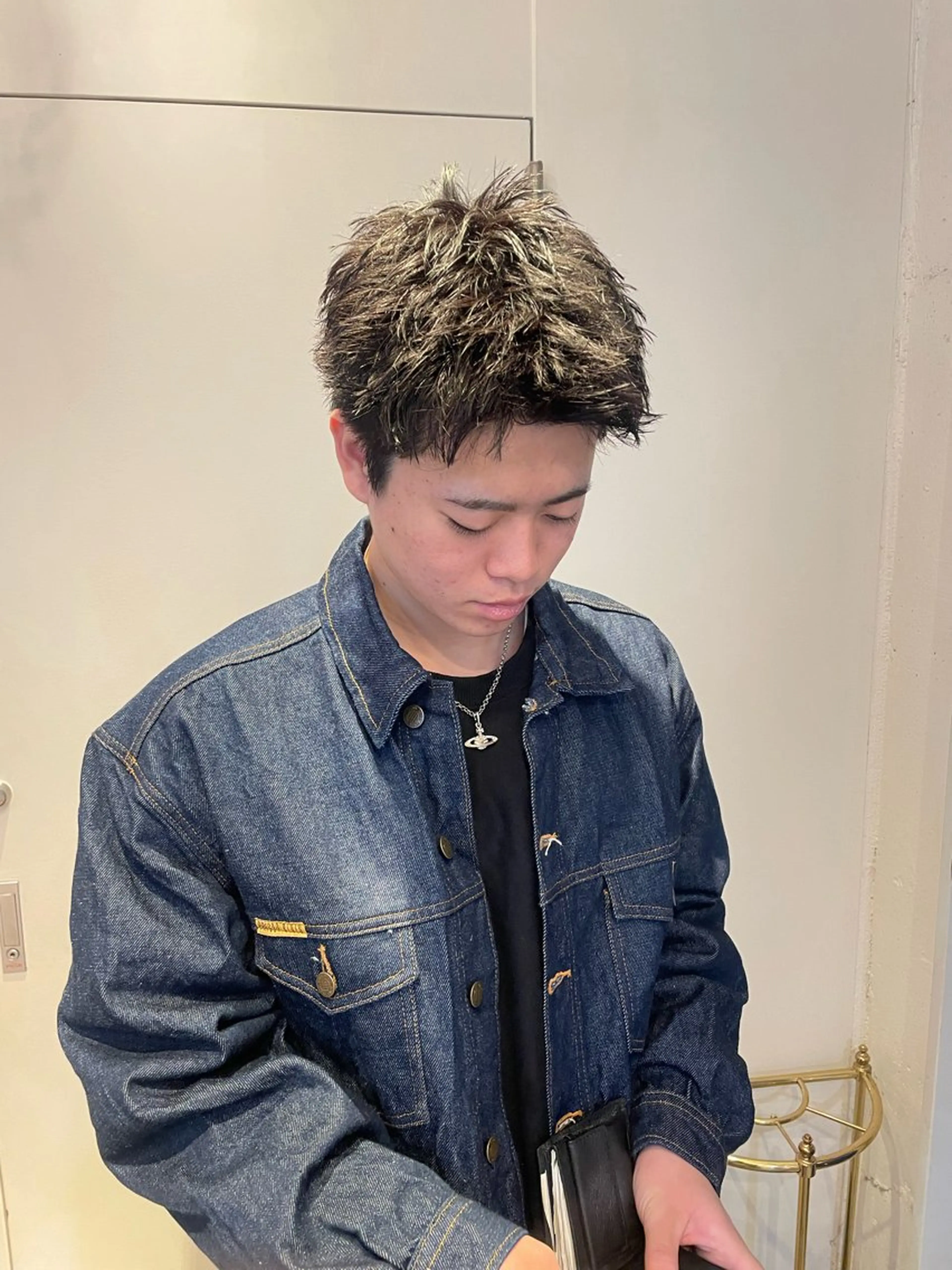 ショート メンズ 韓国ヘア/wカラー レイヤー/RIN🎀のヘアスタイル