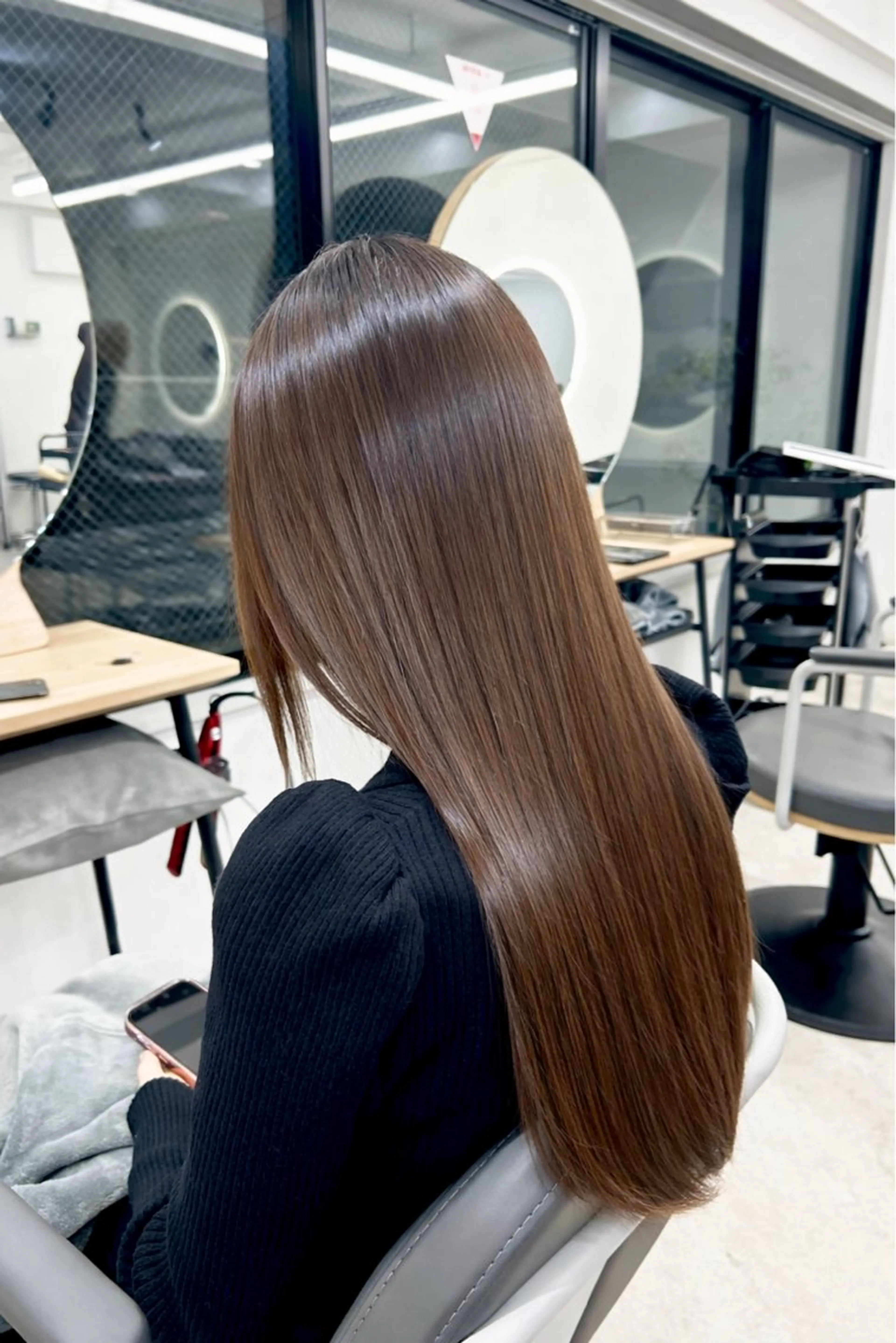 ロング 縮毛矯正 今福 星南🌟 大阪/ブリーチ🌟のヘアスタイル