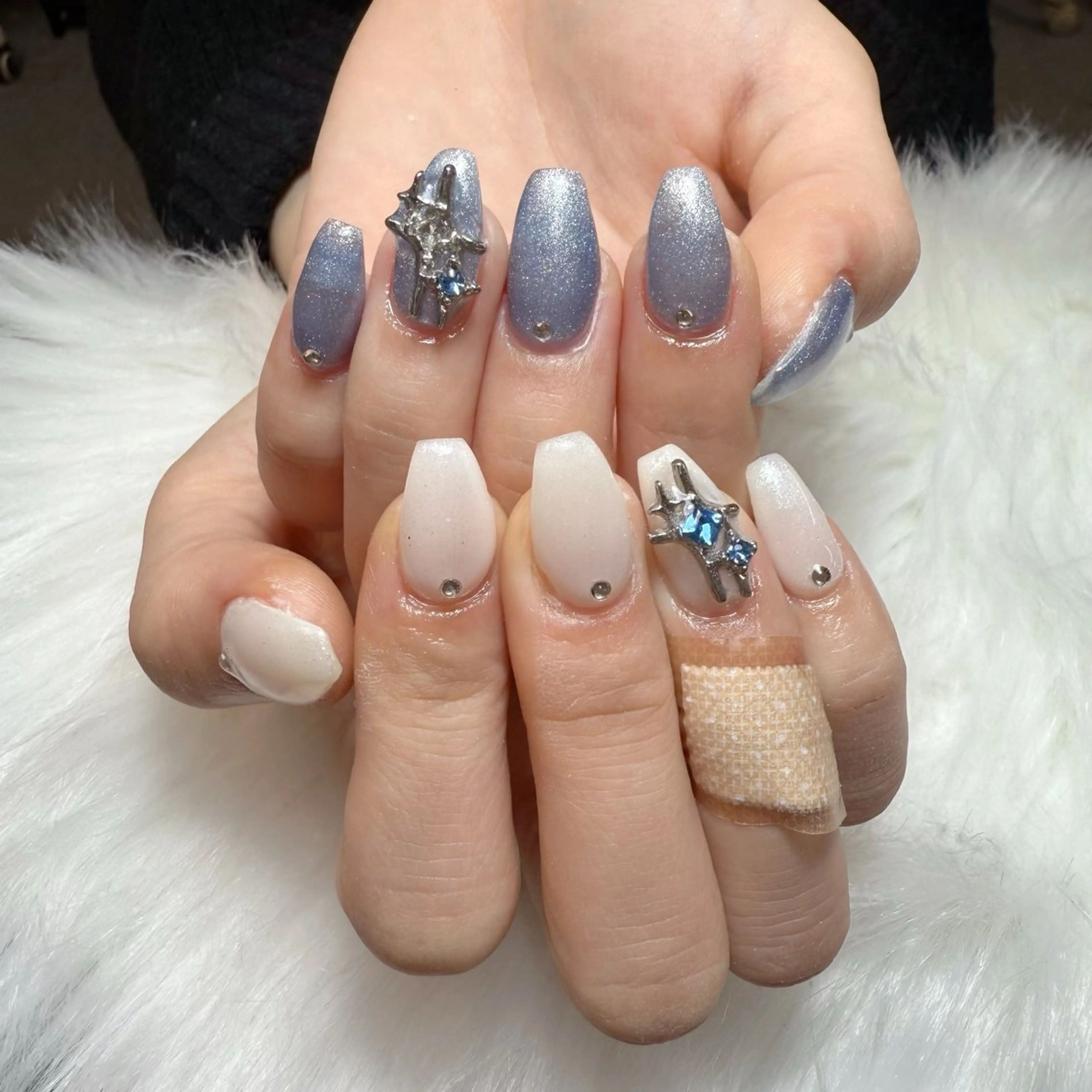 ネイル ハンドネイル 🎀nana🫧 ワンホンネイル🎀のネイルデザイン