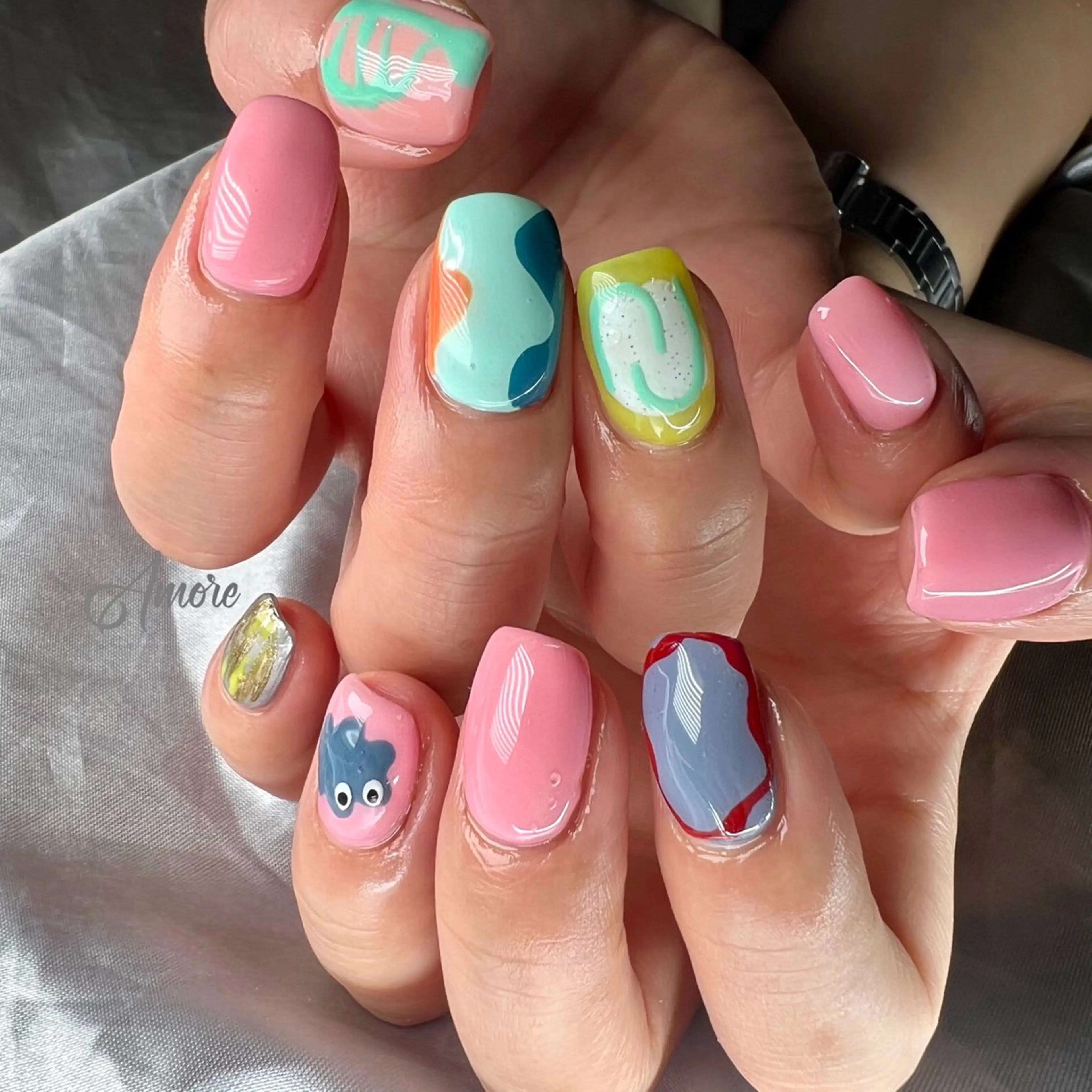 ネイル ジェルネイル 韓国ネイル パラジェル You kyehwaのネイルデザイン