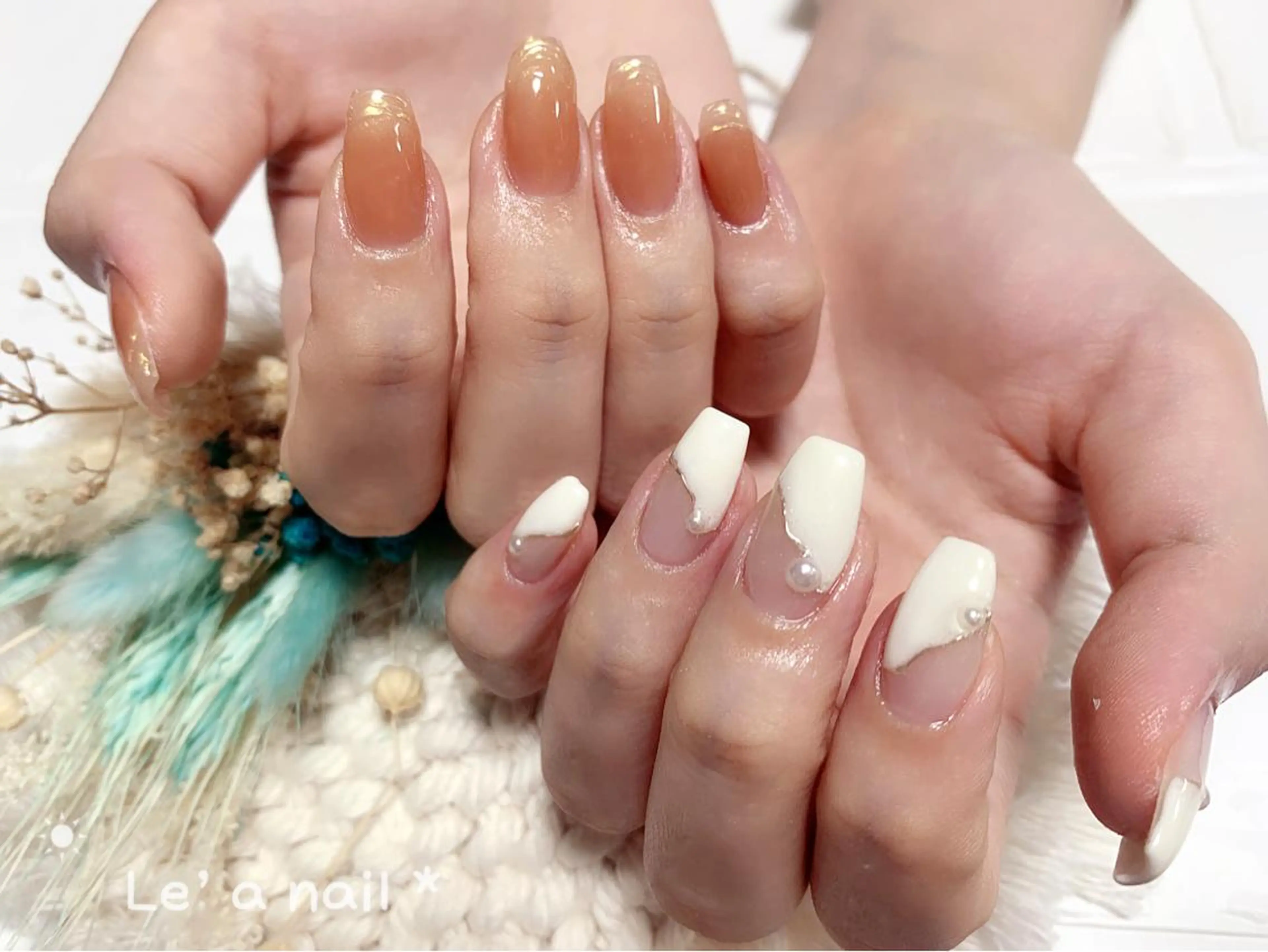 ショート カラー ネイル Le’a NailSalonのネイルデザイン