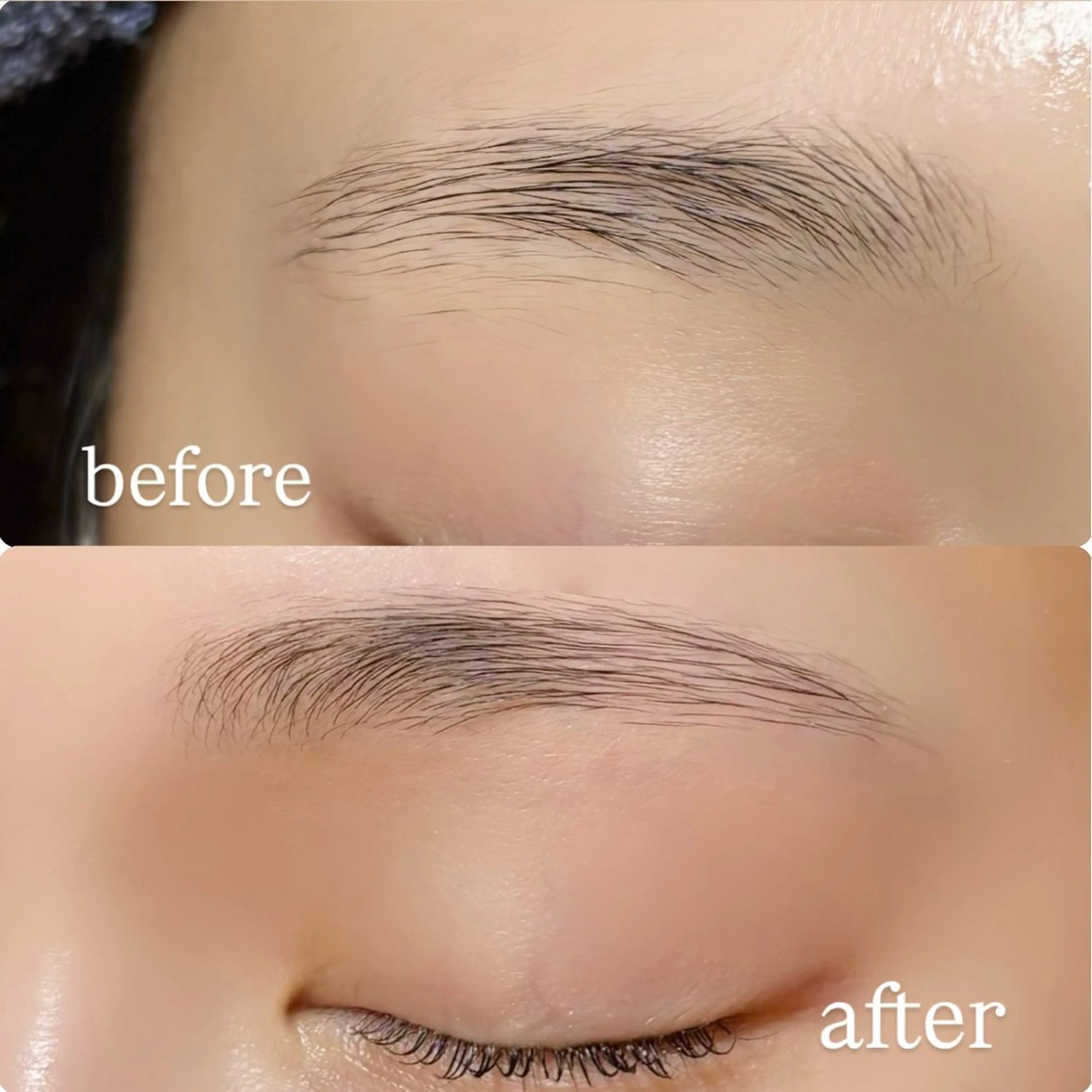 アイブロウ ワックス脱毛 眉カット meguru／マツパ ／マツエク／束感のマツエク・マツパデザイン