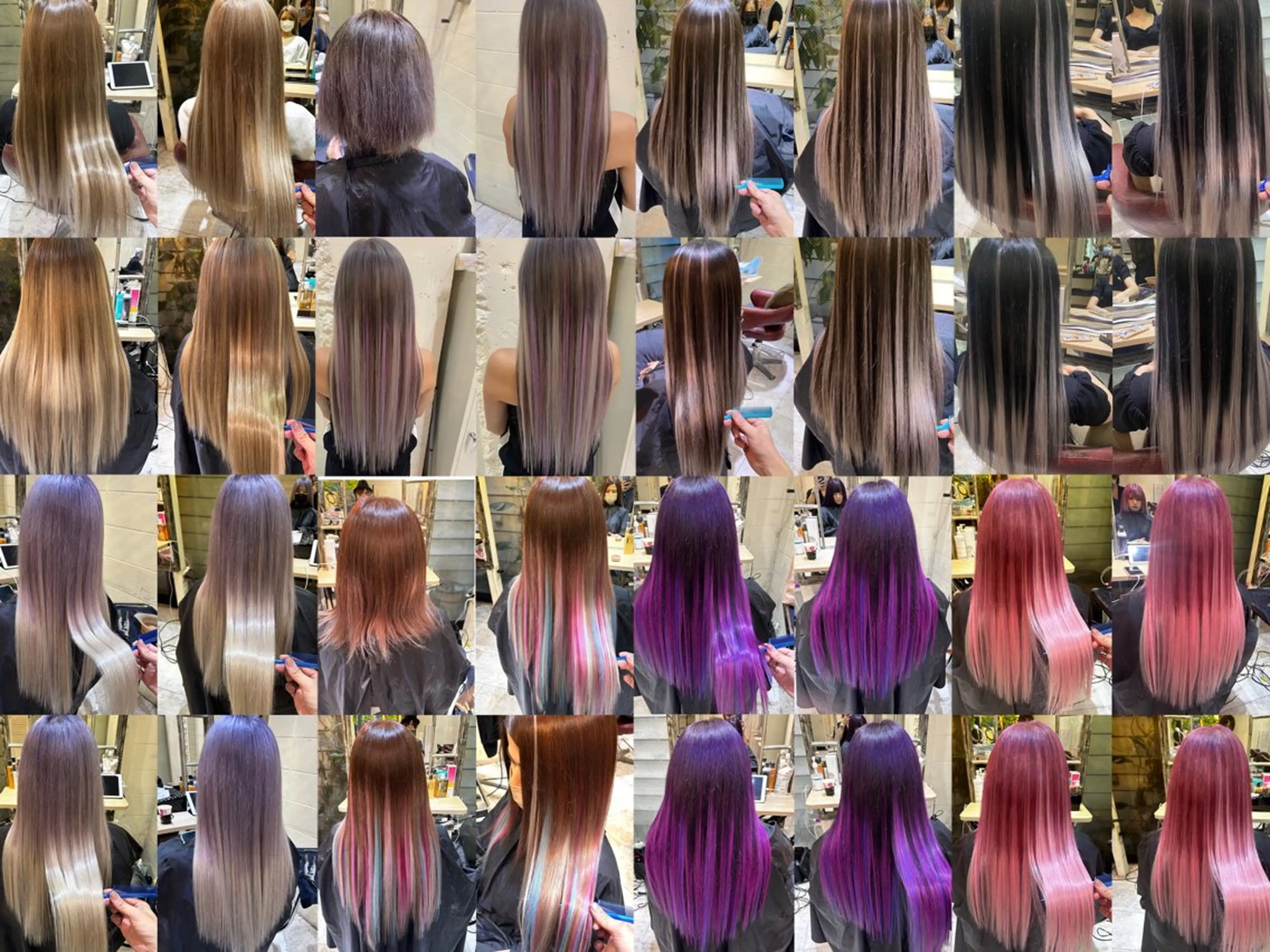 ロング カラー ‼️最新ハネエクステ 原宿のヘアスタイル