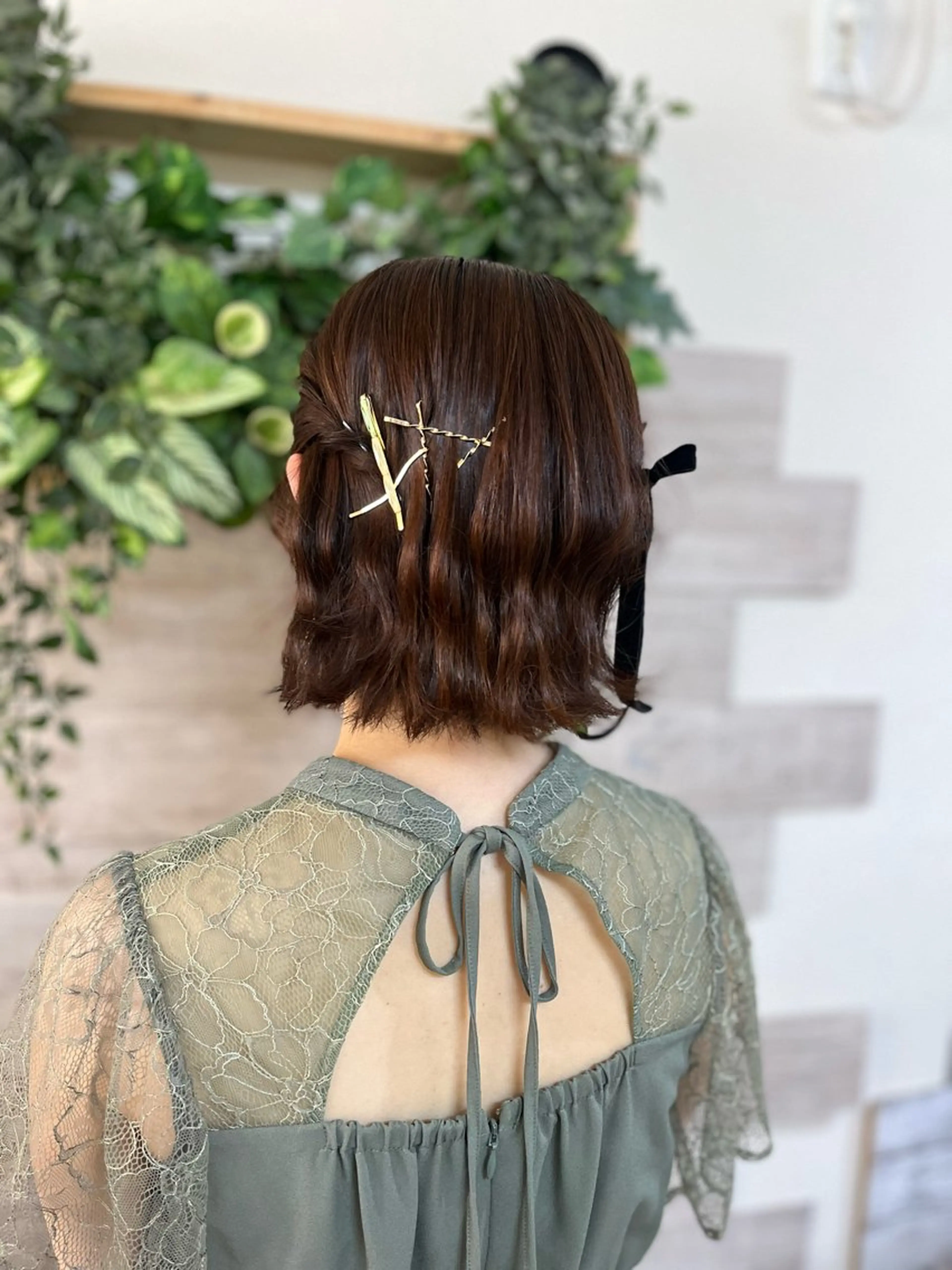 ヘアアレンジ ボブ ヘアセット 早朝✨ヘアセット 着付け/清水玲歌のヘアスタイル