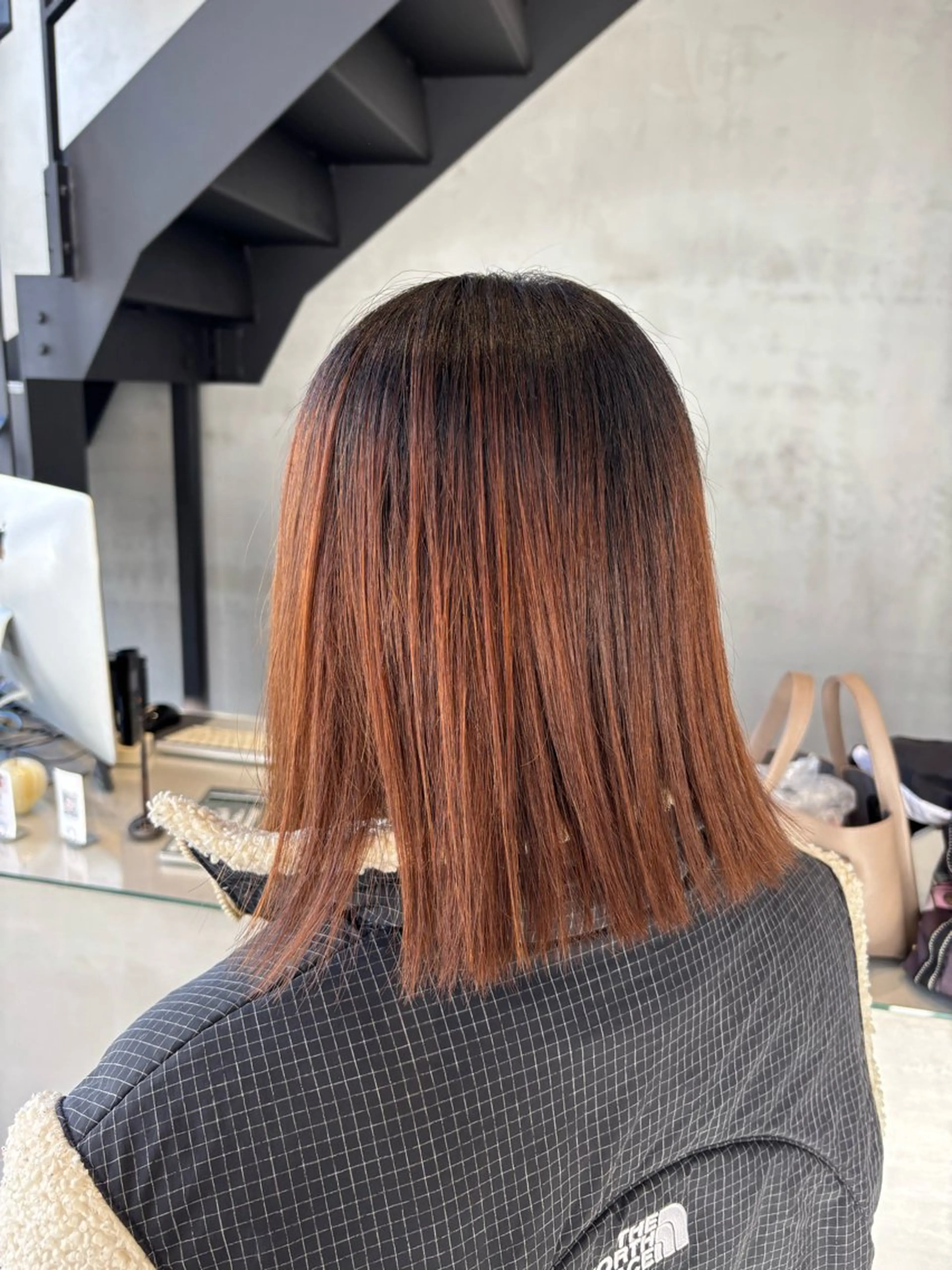 ミディアム カラー NANAKO benji 香椎のヘアスタイル