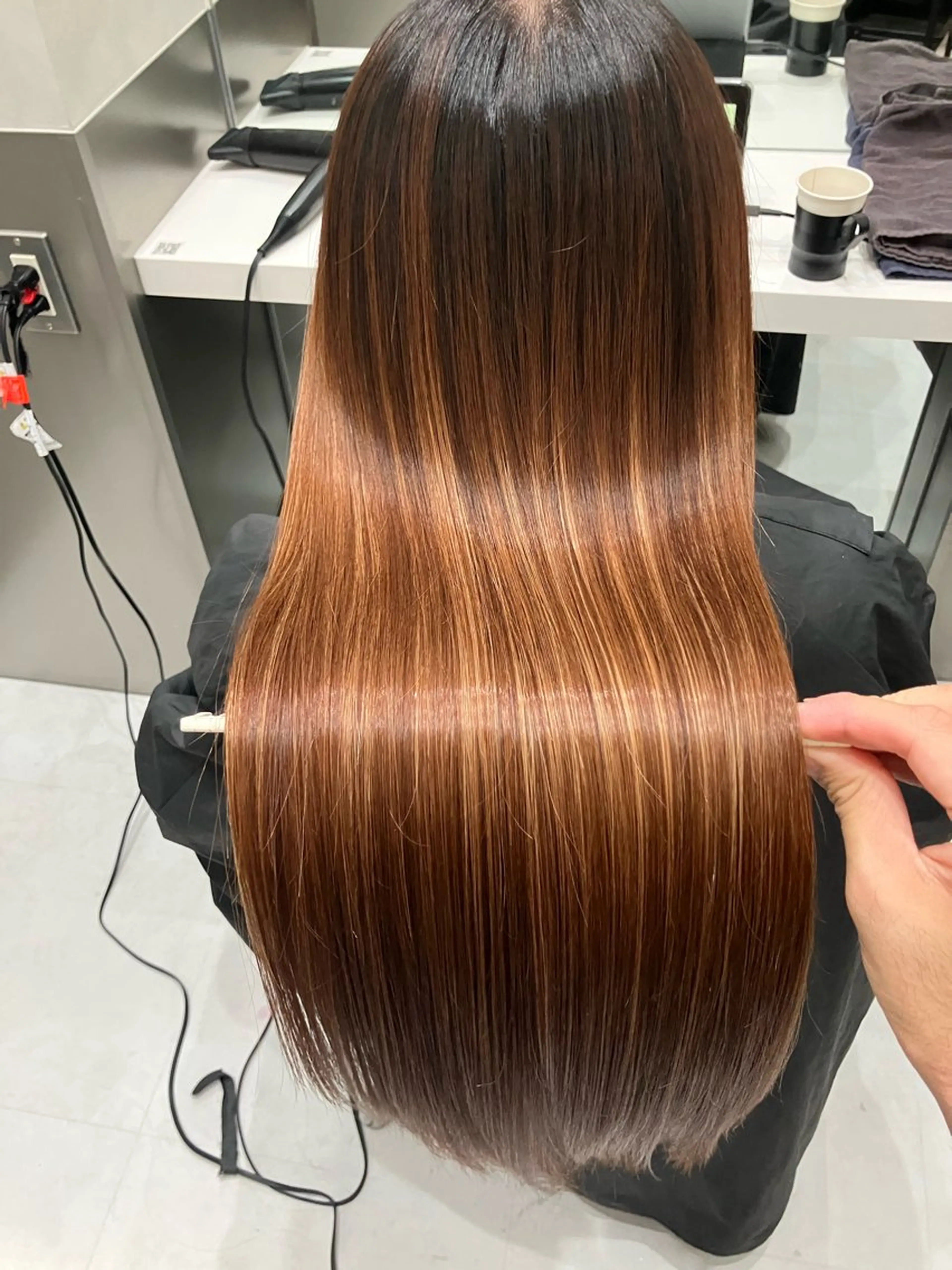 ロング トリートメント GO TODAY SHAIRE SALON原宿vita店舗所属・💖ブリーチなし透明 感💖ASAHIのヘアスタイル