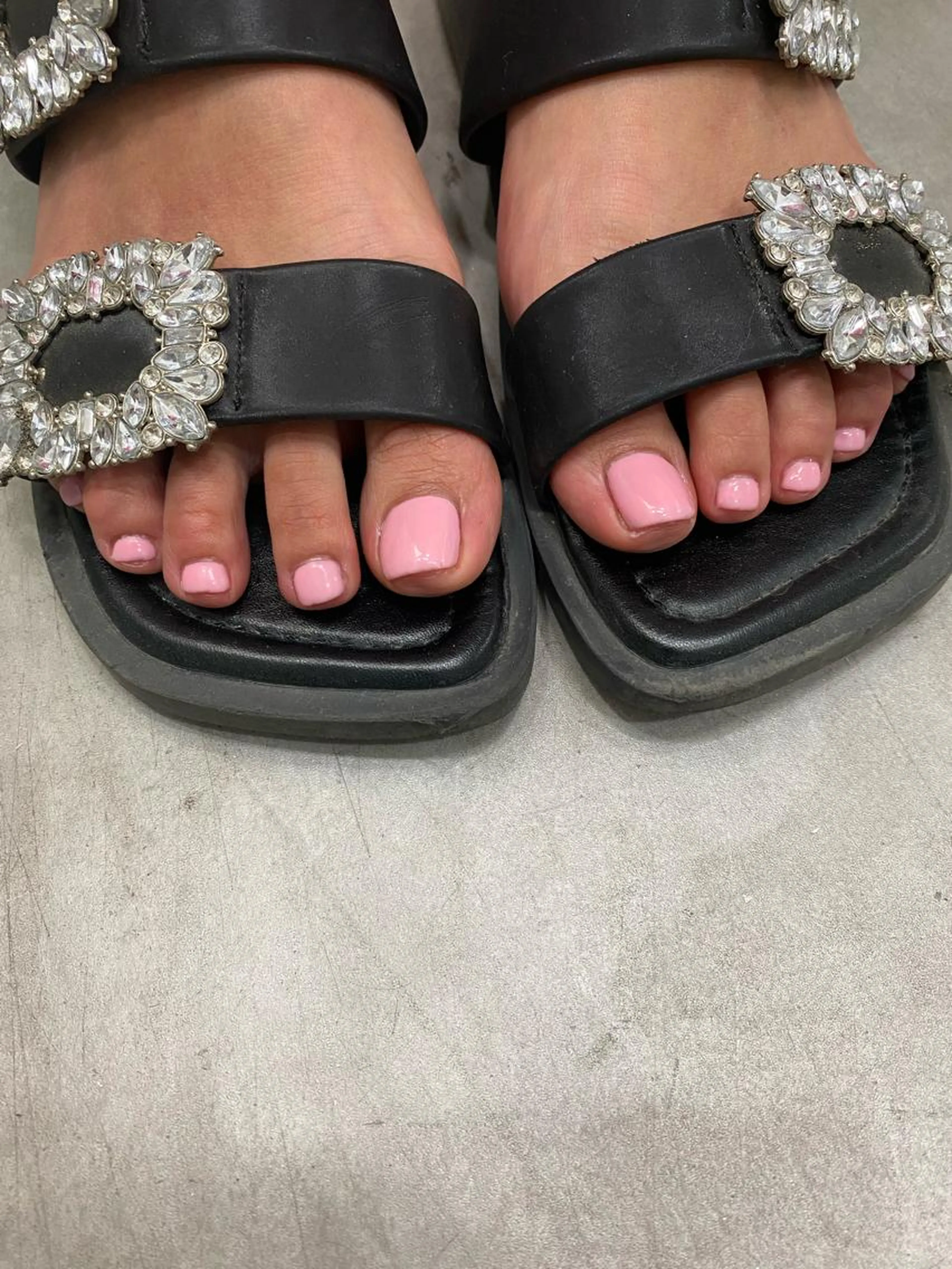 [オフ無料]フットシャンプー付き*フットジェルネイル〈ワンカラーorラメグラ〉￥7500の写真