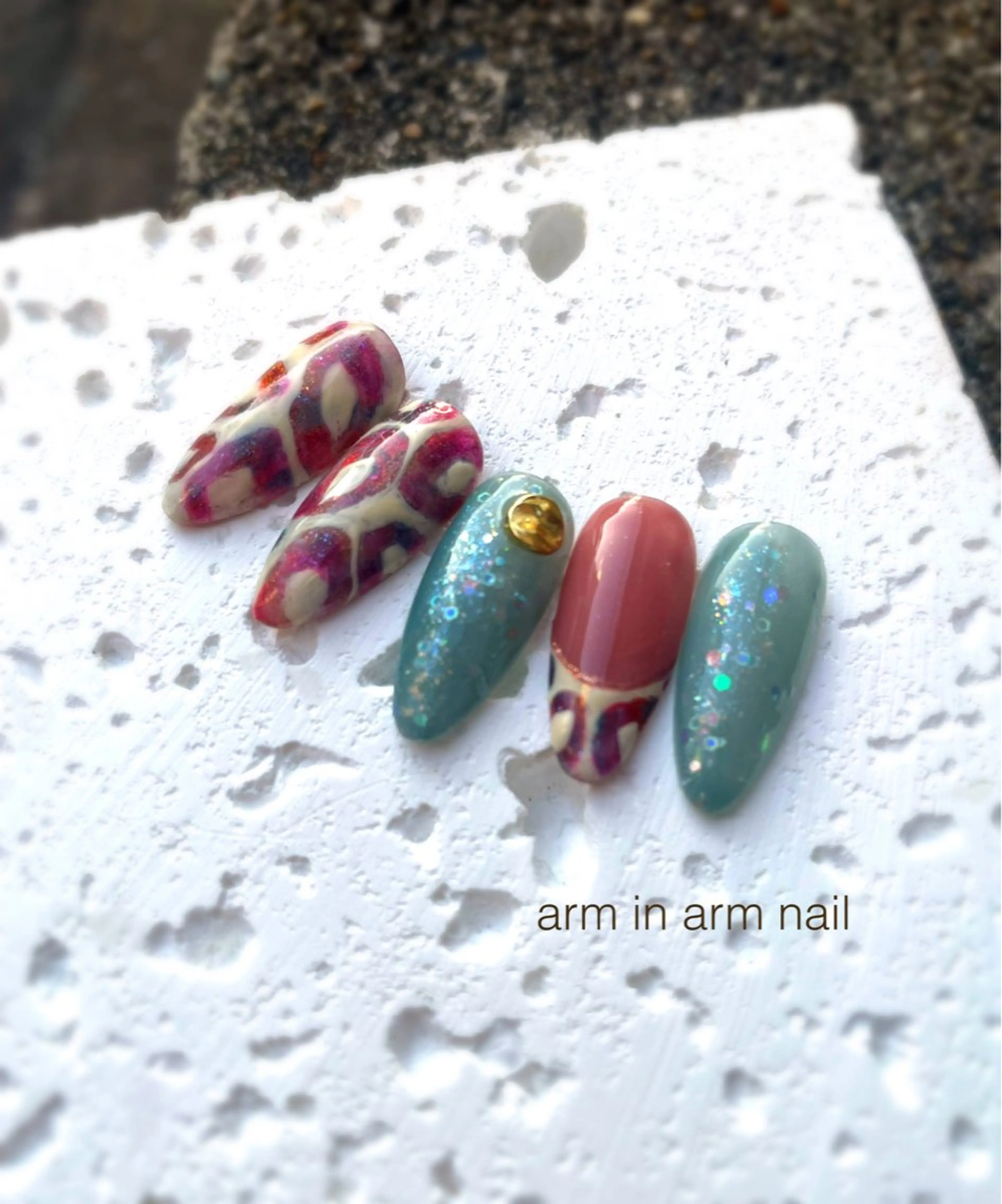 ネイル arm in arm ︎✿Yamamotoのマツエク・マツパデザイン