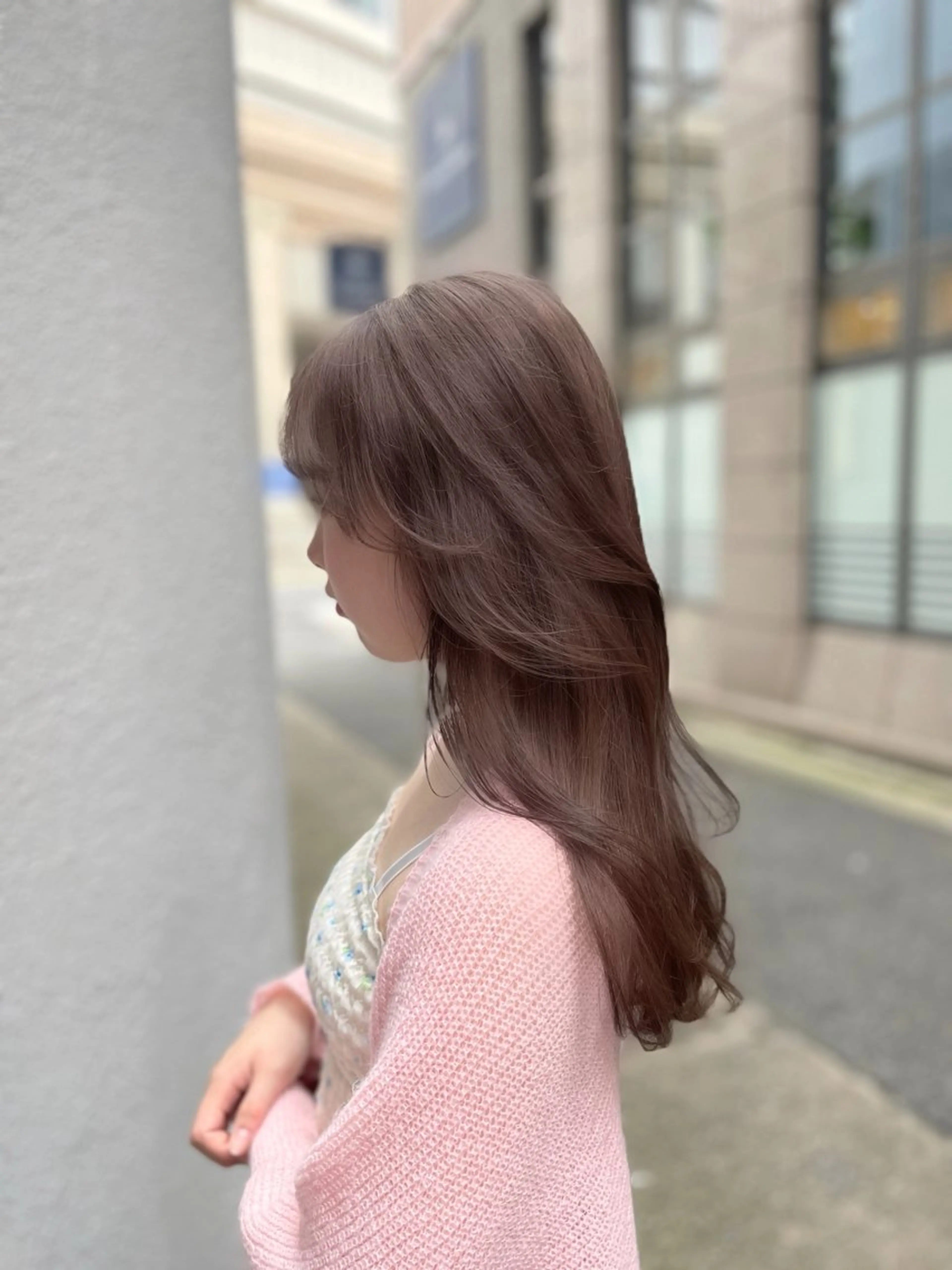 カラー 山下 穂嘉のヘアスタイル