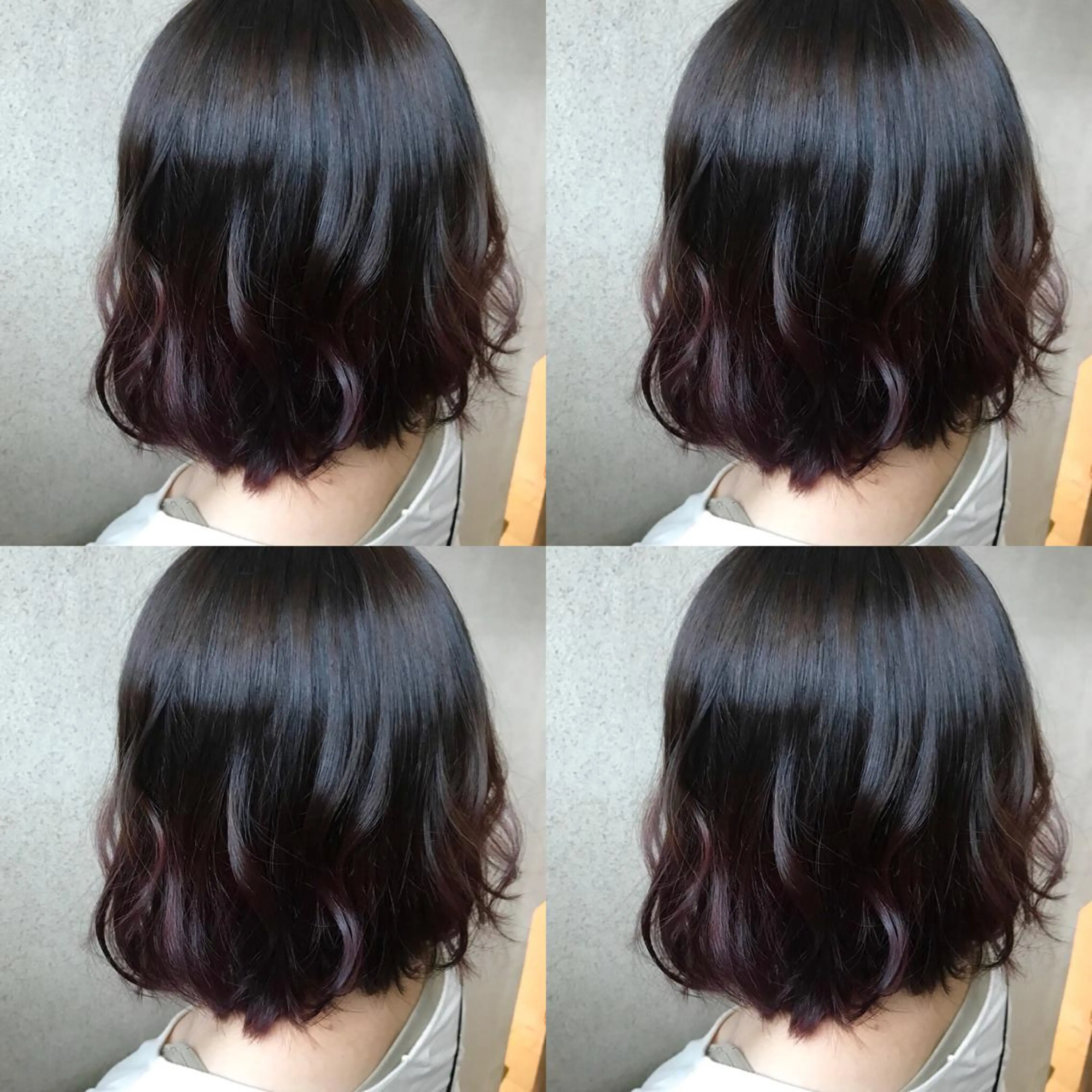 ミディアム カラー 小栗 麻衣のヘアスタイル