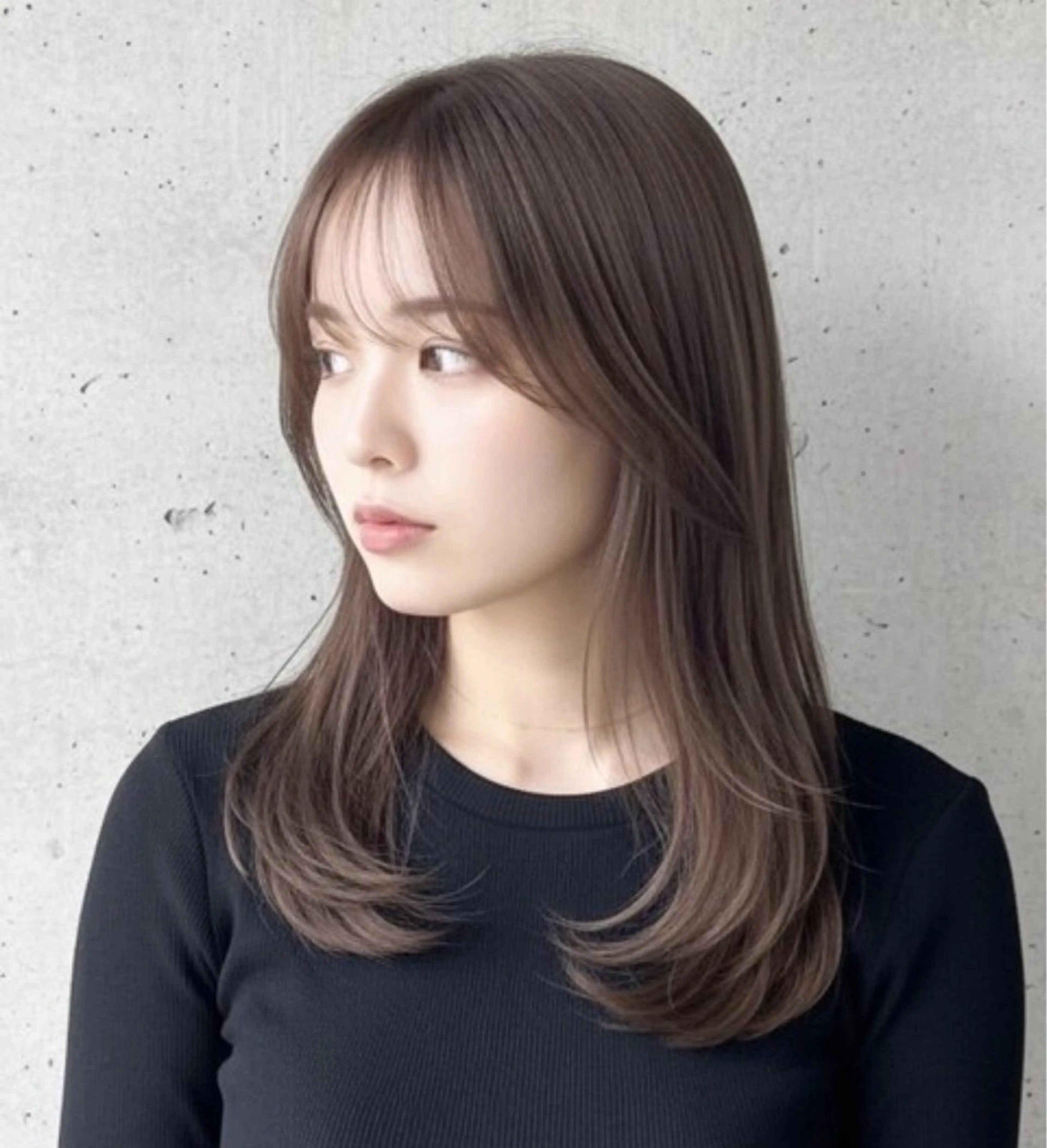 セミロング カラー 町田美容師 mei 🍒 ✨のヘアスタイル