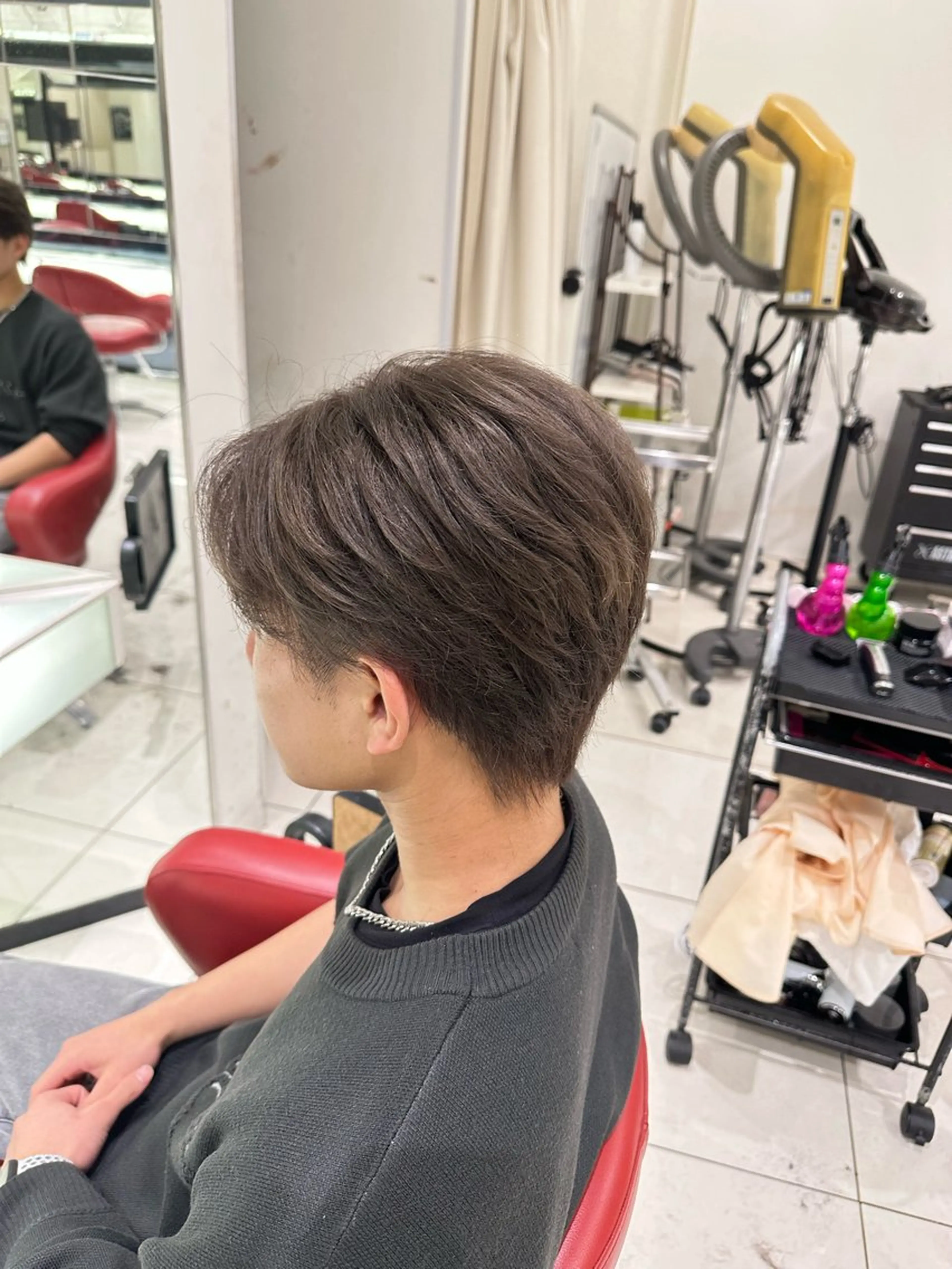 カラー メンズ レディースモデル 南草津/築山寿輝也のヘアスタイル