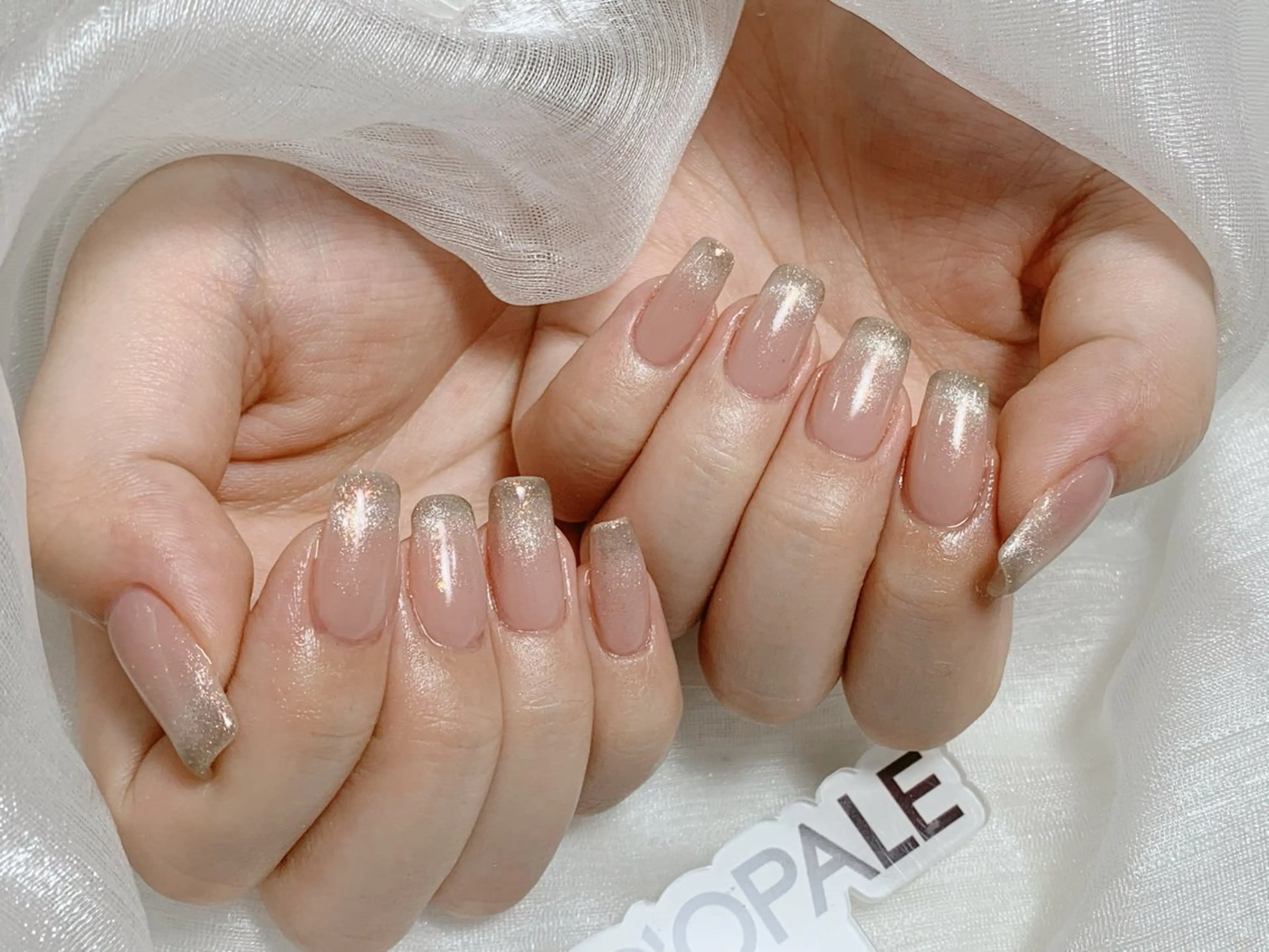 ネイル フレンチネイル マグネットネイル マグネットフレンチ U·Mi nail salon所属・U·Mi 上野御徒町容のネイルデザイン