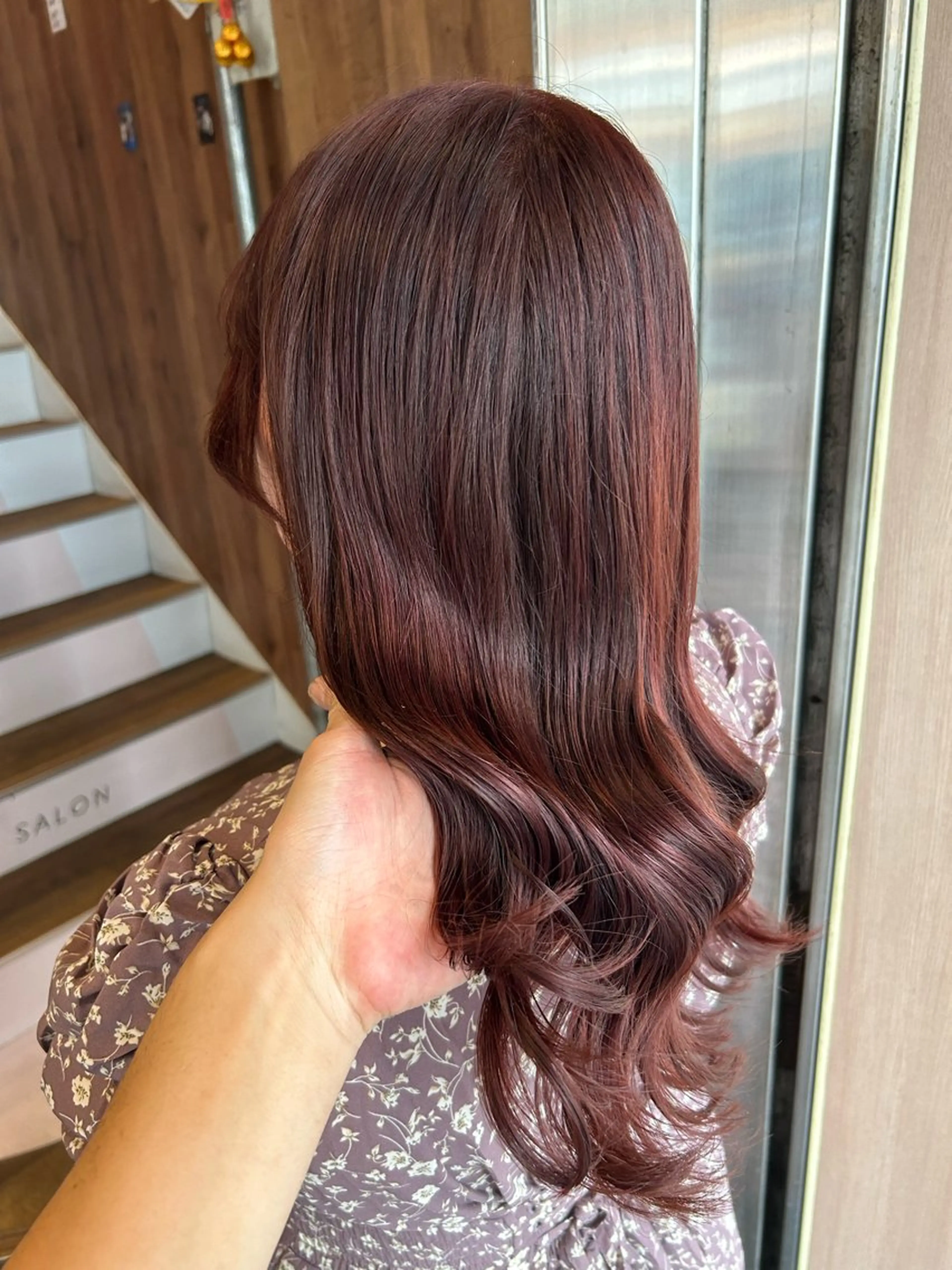 ミディアム 【春カラーWカラー】 【暗髪&暖色系】圭真のヘアスタイル