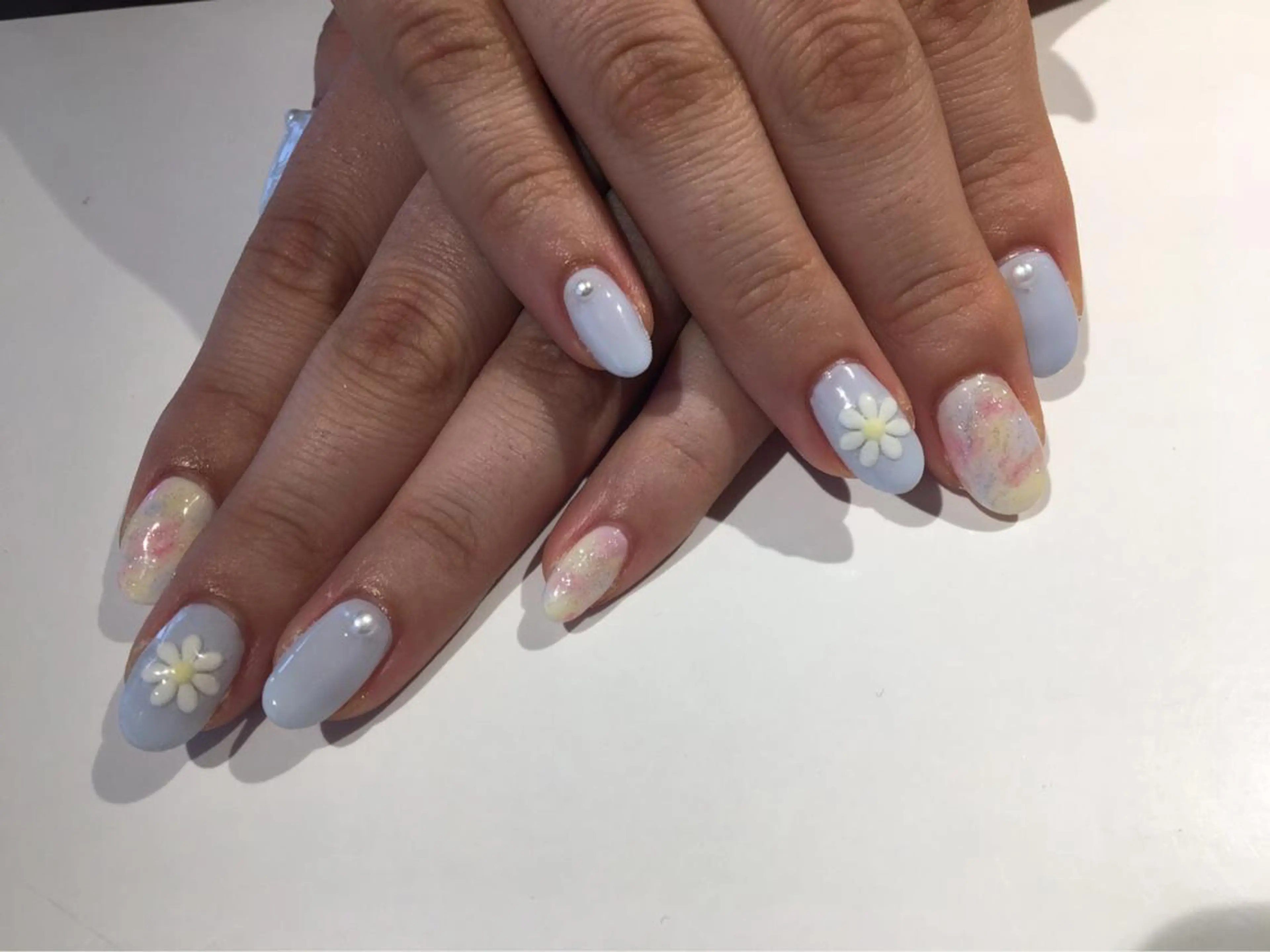 ネイル ワンカラーネイル imymemine所属・渡邊 束紗のネイルデザイン