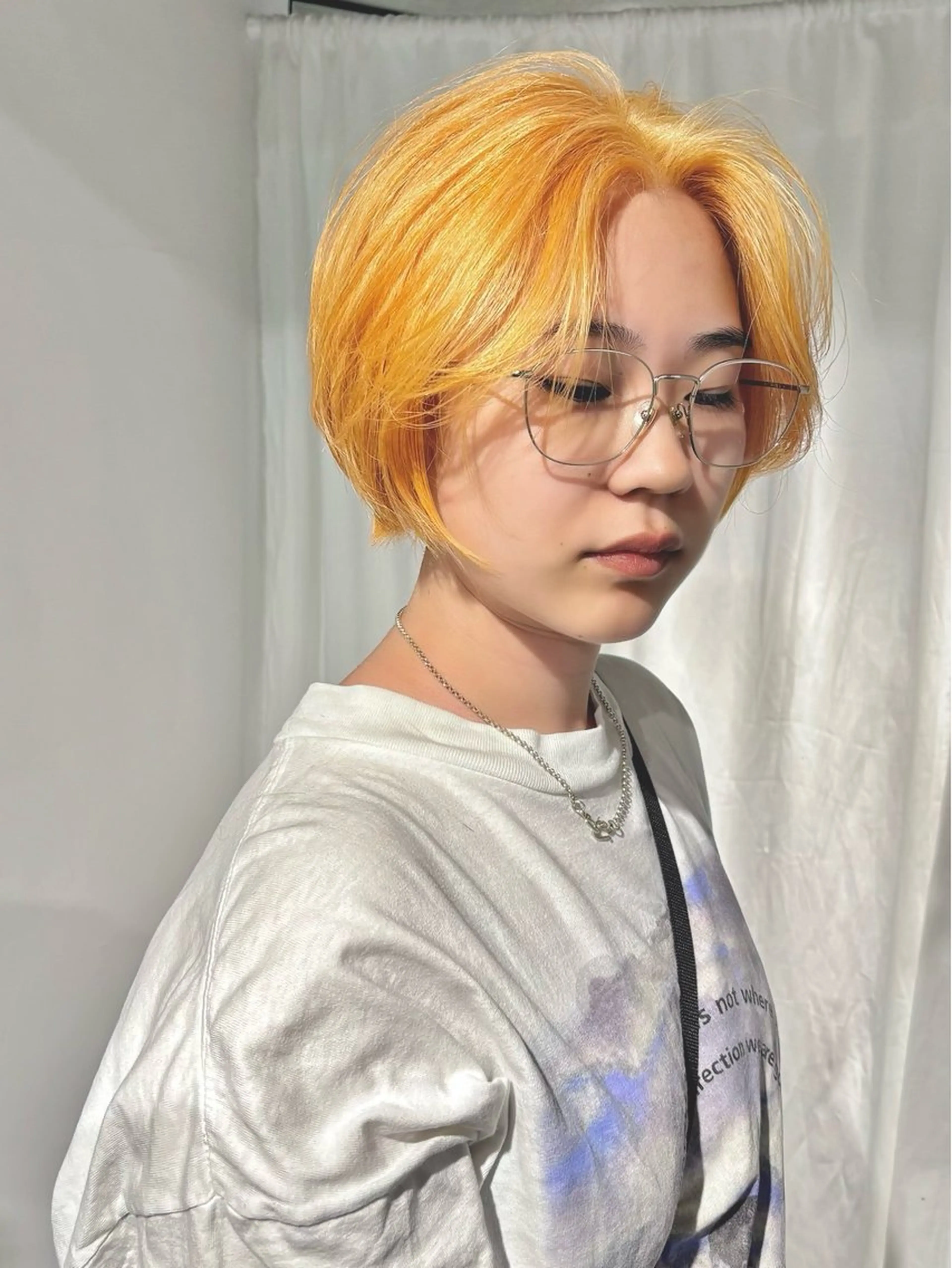 ショート カラー ヘアカラー 井上 唯のヘアスタイル