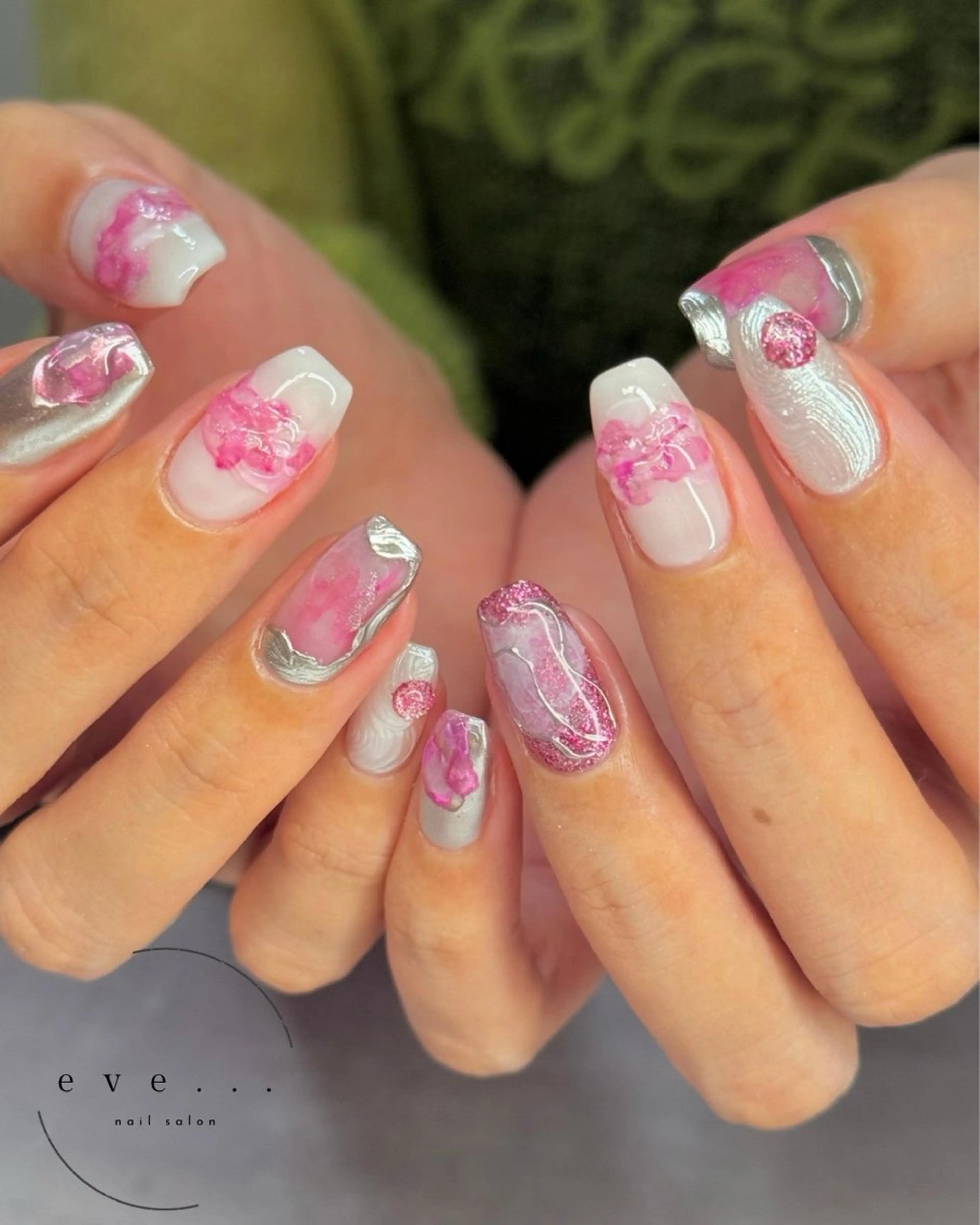 ネイル ピンク ハンドネイル nail salon eve...のネイルデザイン