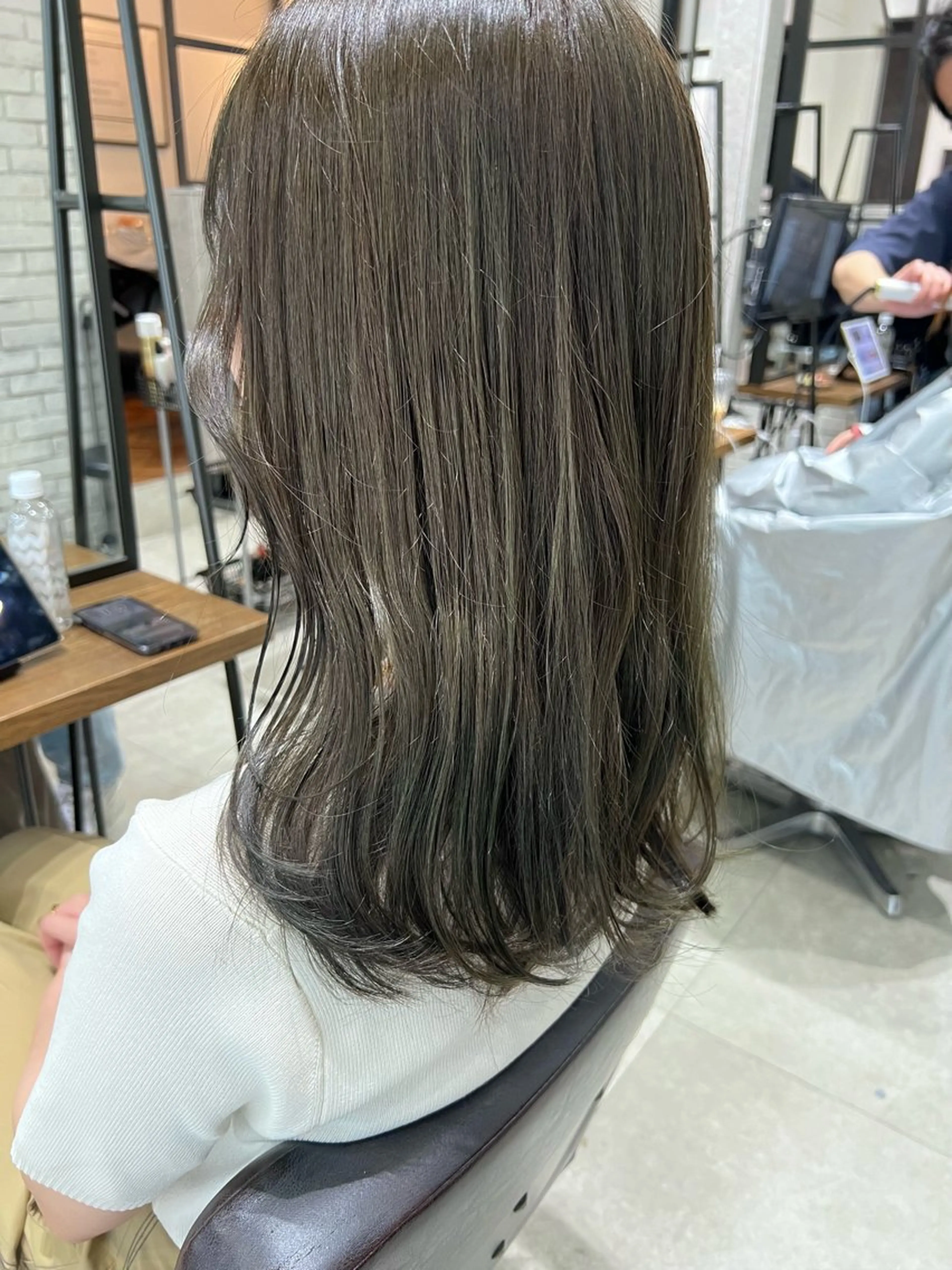 ロング カラー ベージュカラー オリーブベージュ カット ヘアカラー トリートメント 🌿ニュアンス/髪質 改善🌿Fukudaのヘアスタイル