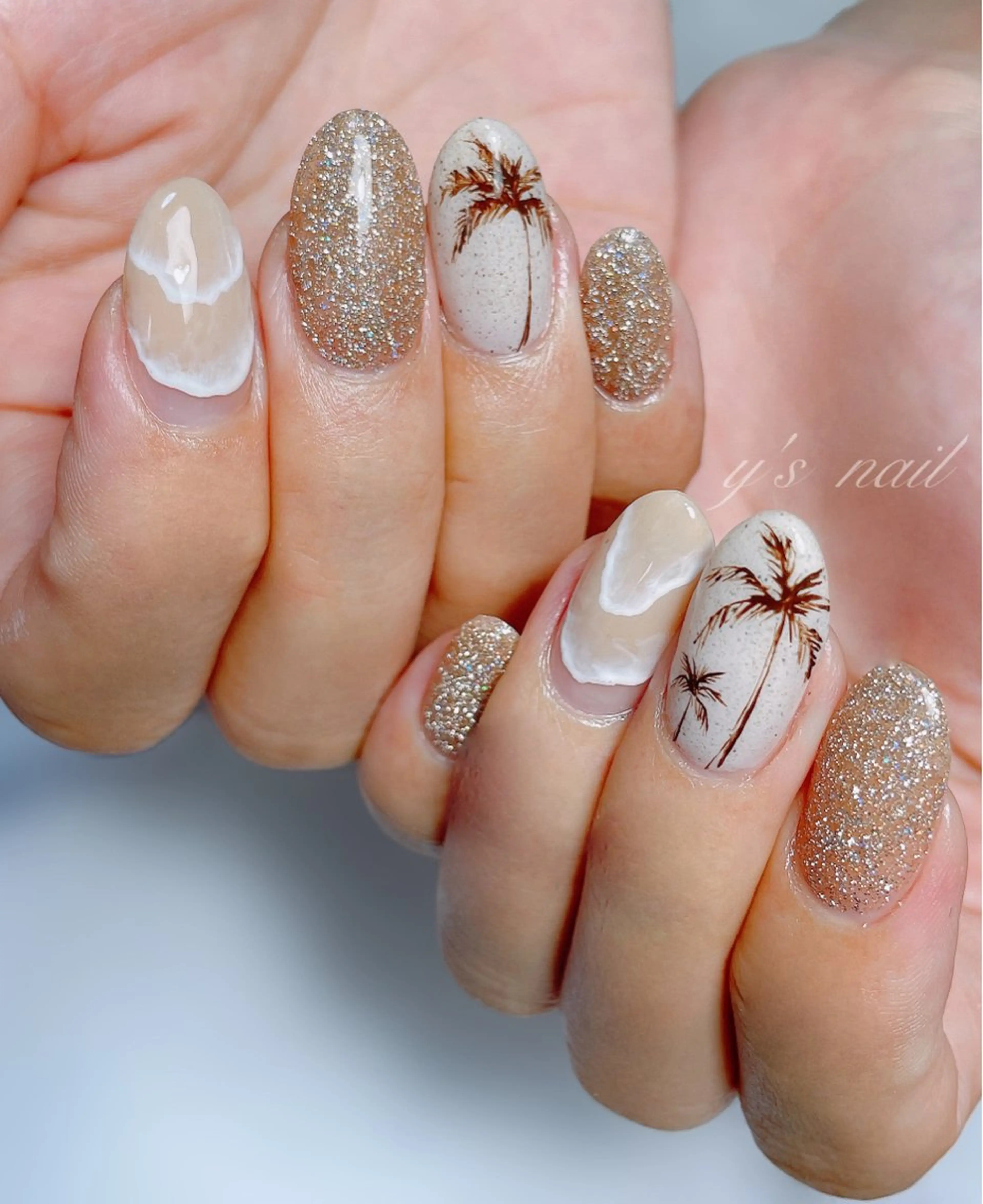 ネイル 夏ネイル ハンドネイル y’s nail ✧ゆきのネイルデザイン