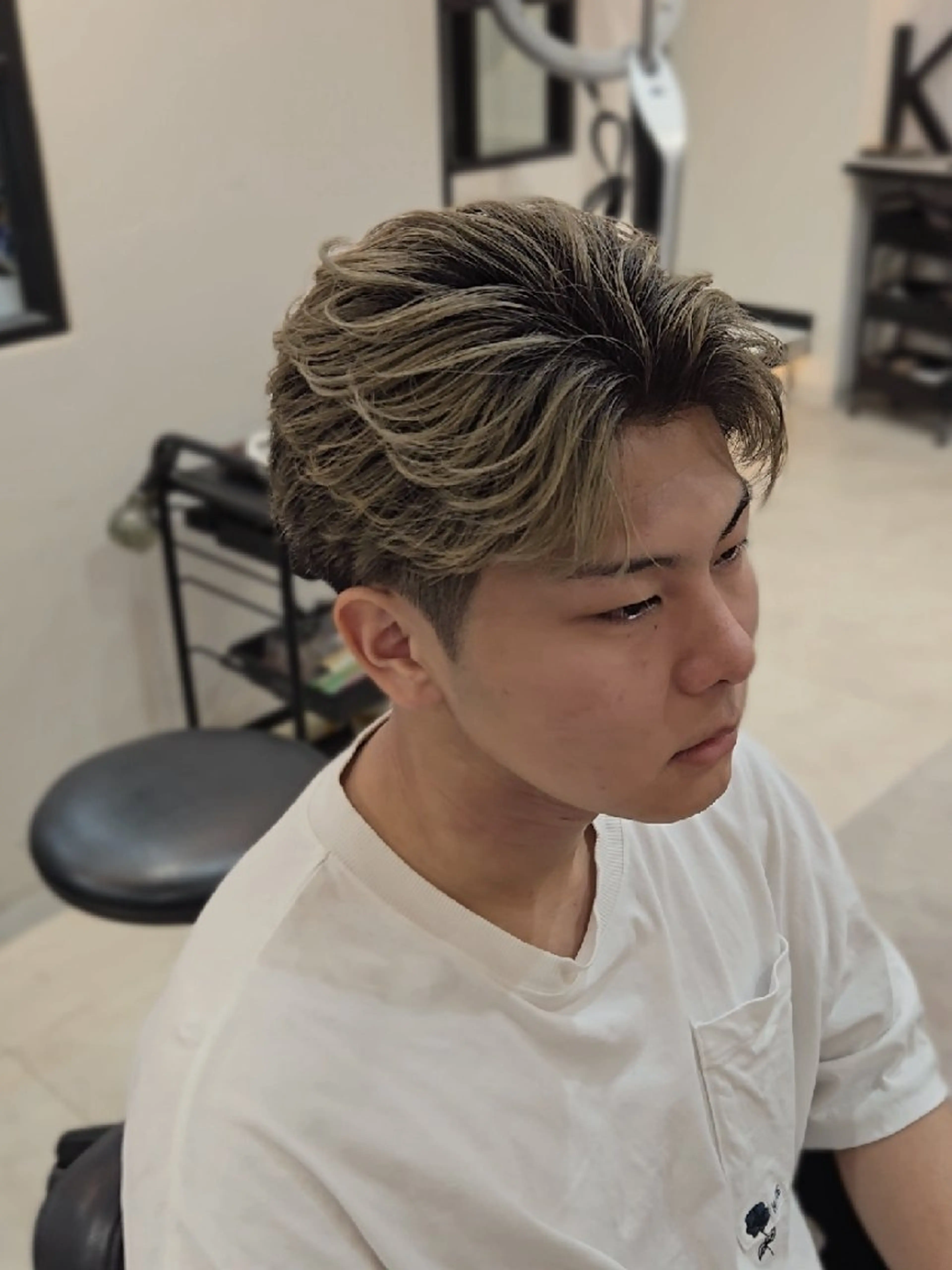 メンズ ショート カラー ショートヘア カット ヘアカラー ヘアセット LEN名古屋/パーマ 海外ヘア/メンズ特化のヘアスタイル
