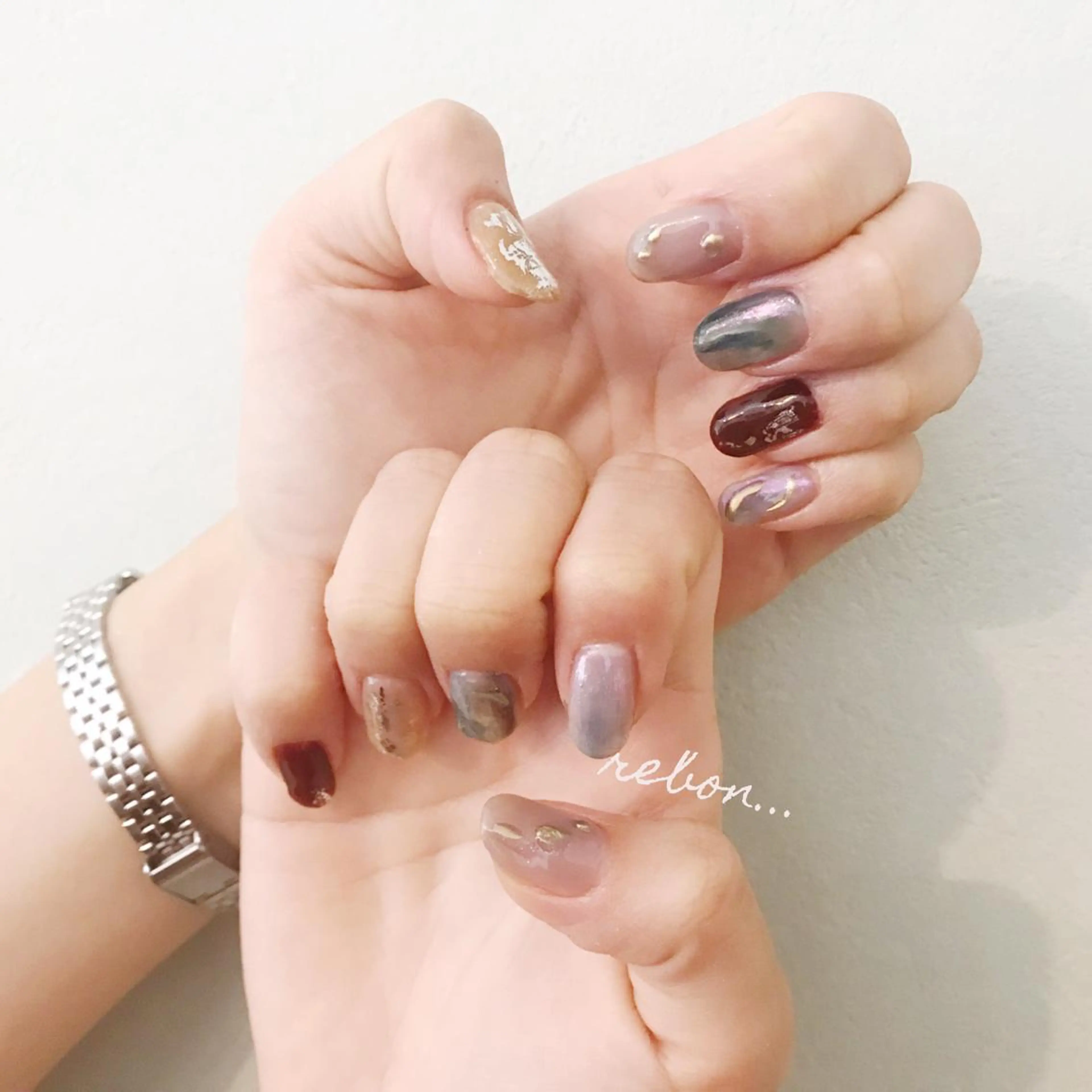 ネイル ハンドネイル フットネイル rebon＊ natsukiのネイルデザイン