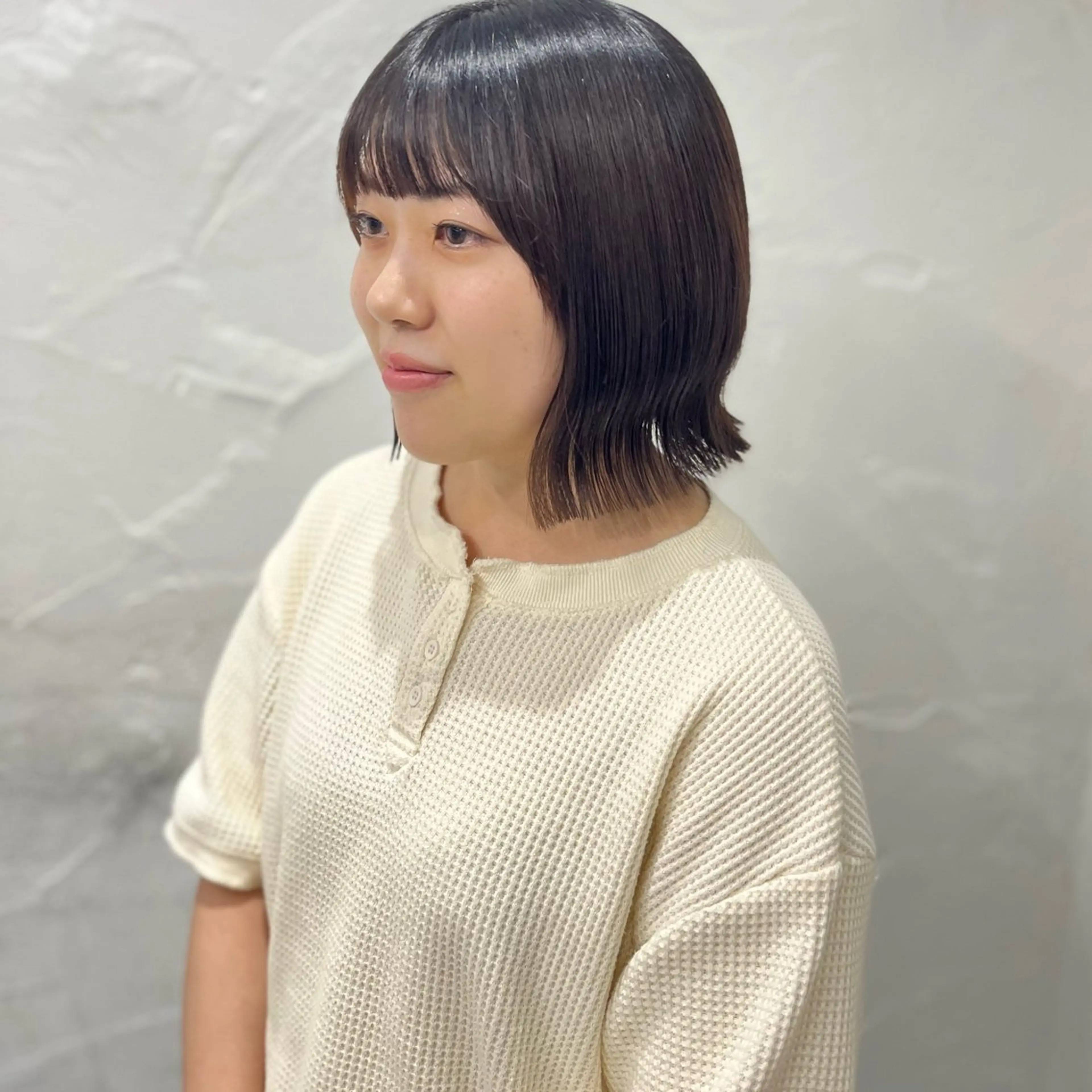 ミディアム 無料カットモデル ユナのヘアスタイル