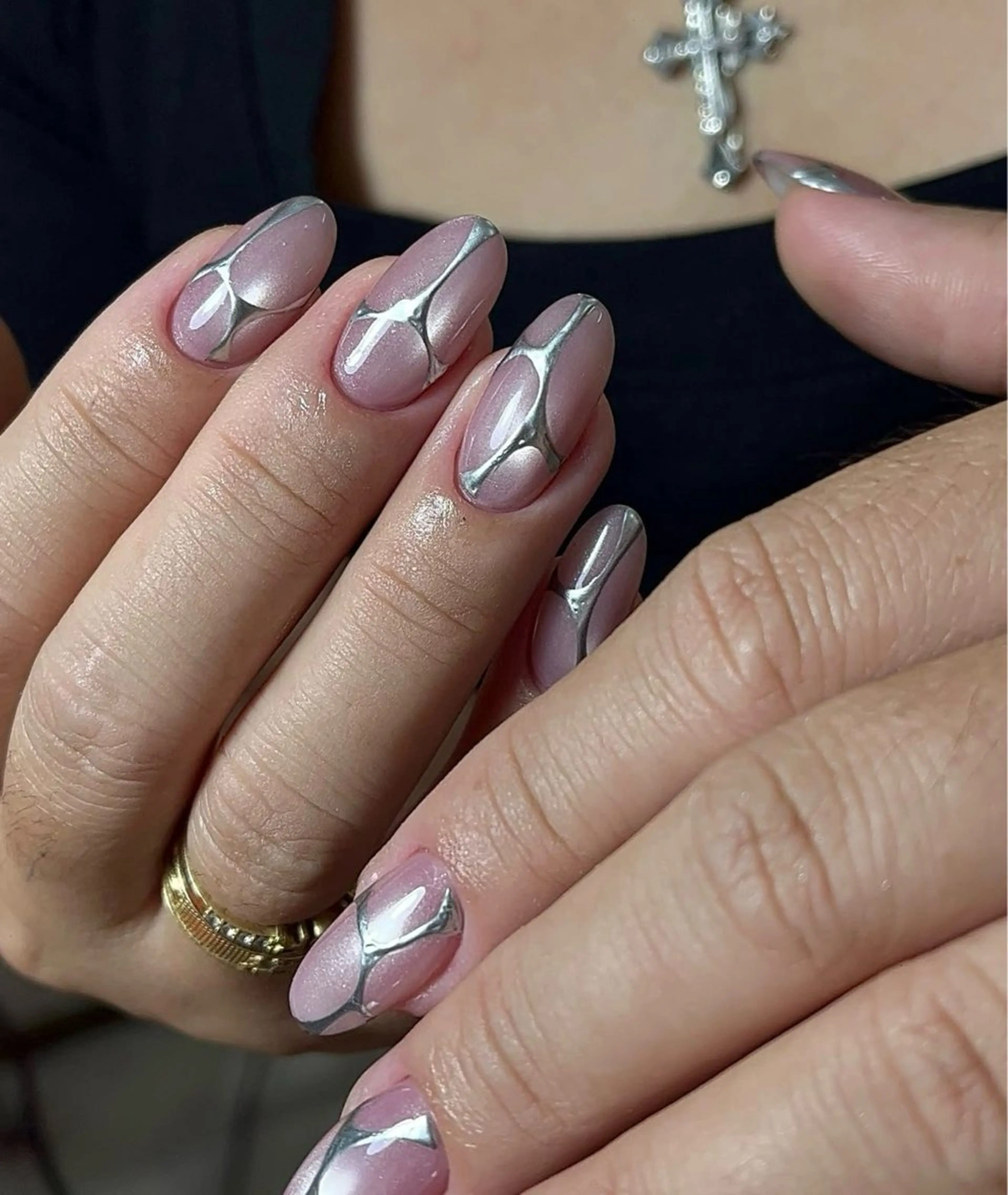 ネイル アートネイル チークネイル 氷ネイル・うるうるネイル 韓国ネイル マグネットネイル ハンドネイル NAILS168 新大久保店のネイルデザイン