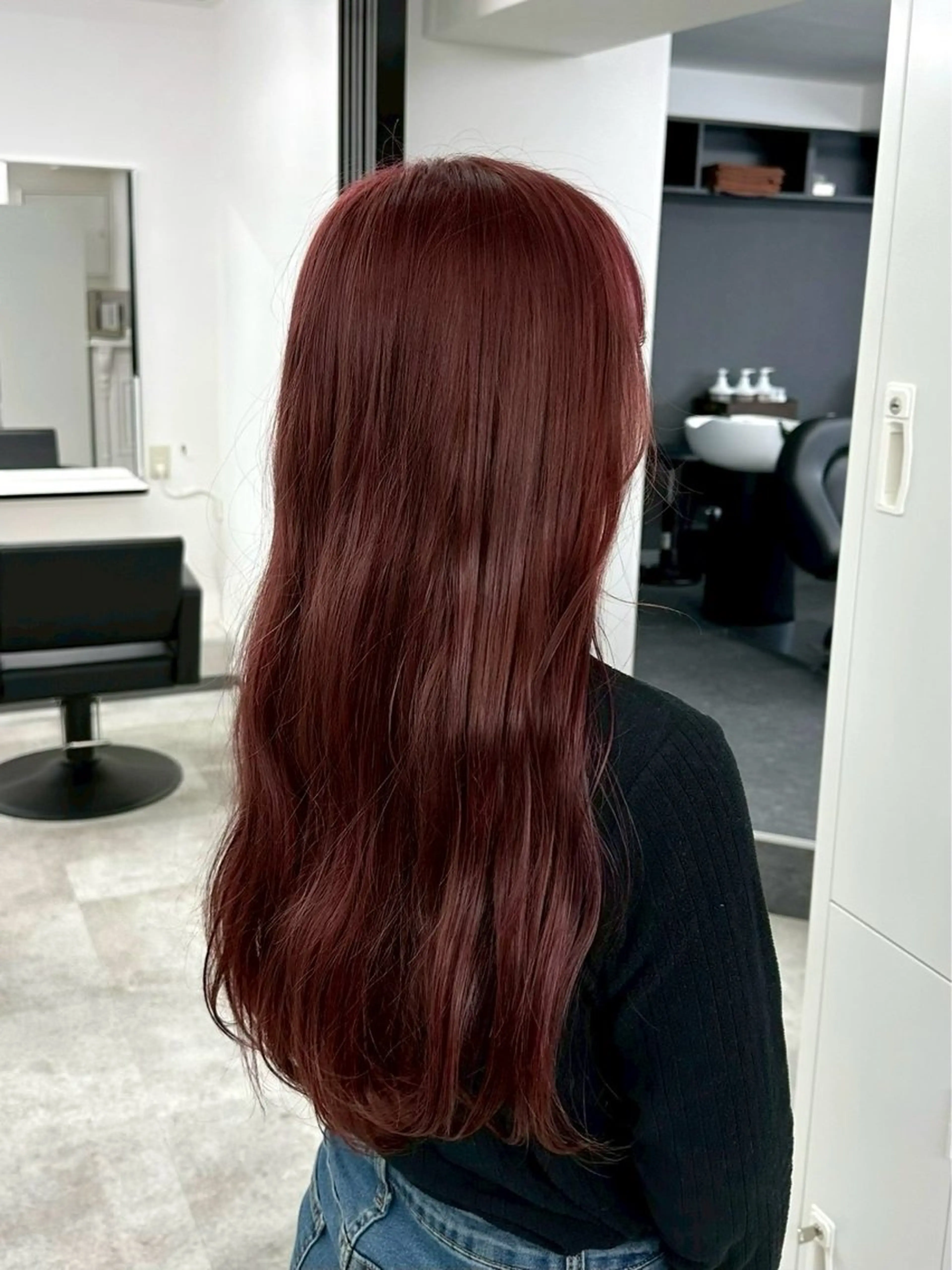 ロング カラー ブリーチ ダブルカラー ブリーチなしカラー トリートメント REV.難波所属・透明カラー✨ ブラウンカラーひなたのヘアスタイル