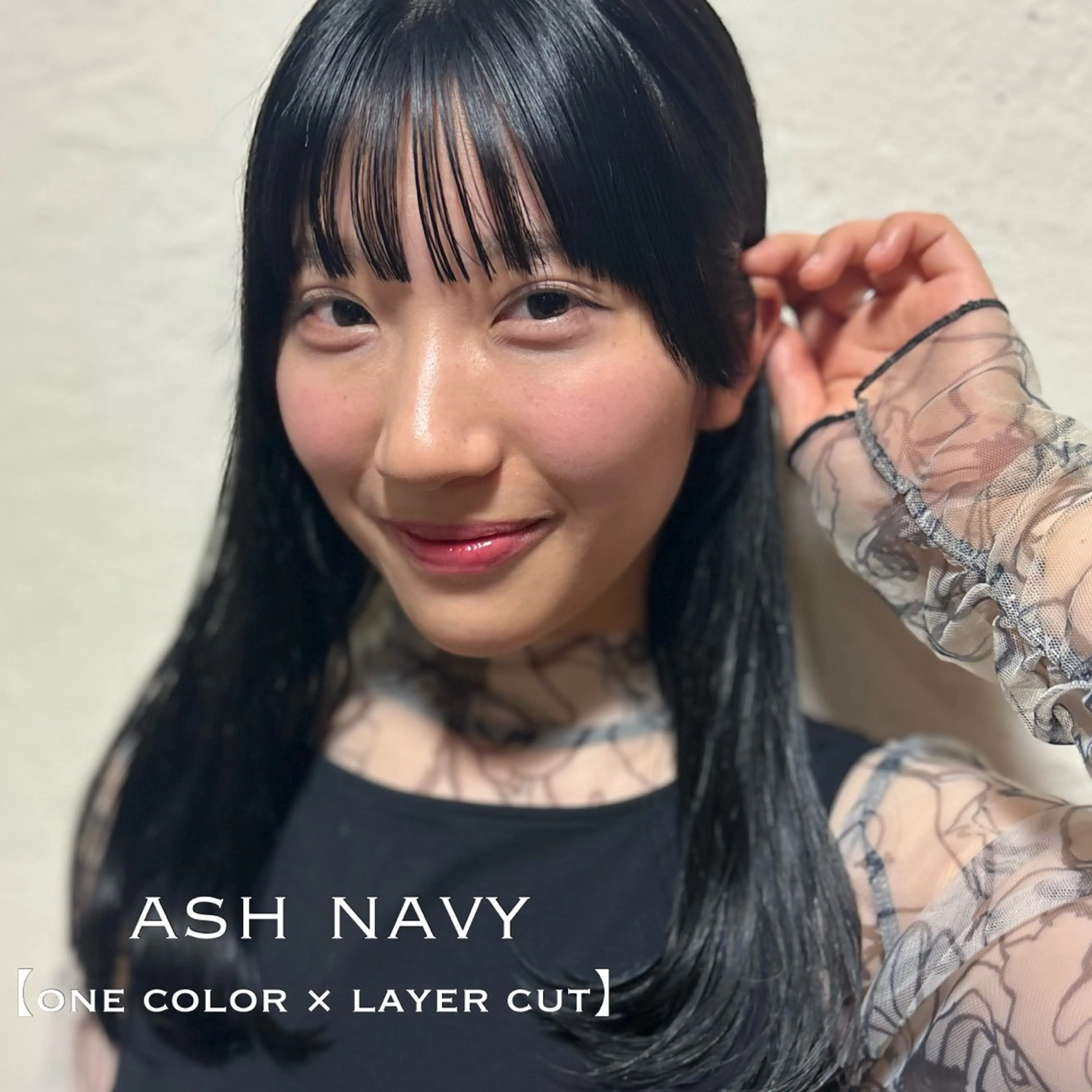 セミロング カラー カット ヘアカラー ⌇🌹透明感カラー 🌹ᴍᴇɢᴜᴍɪ ⌇のヘアスタイル