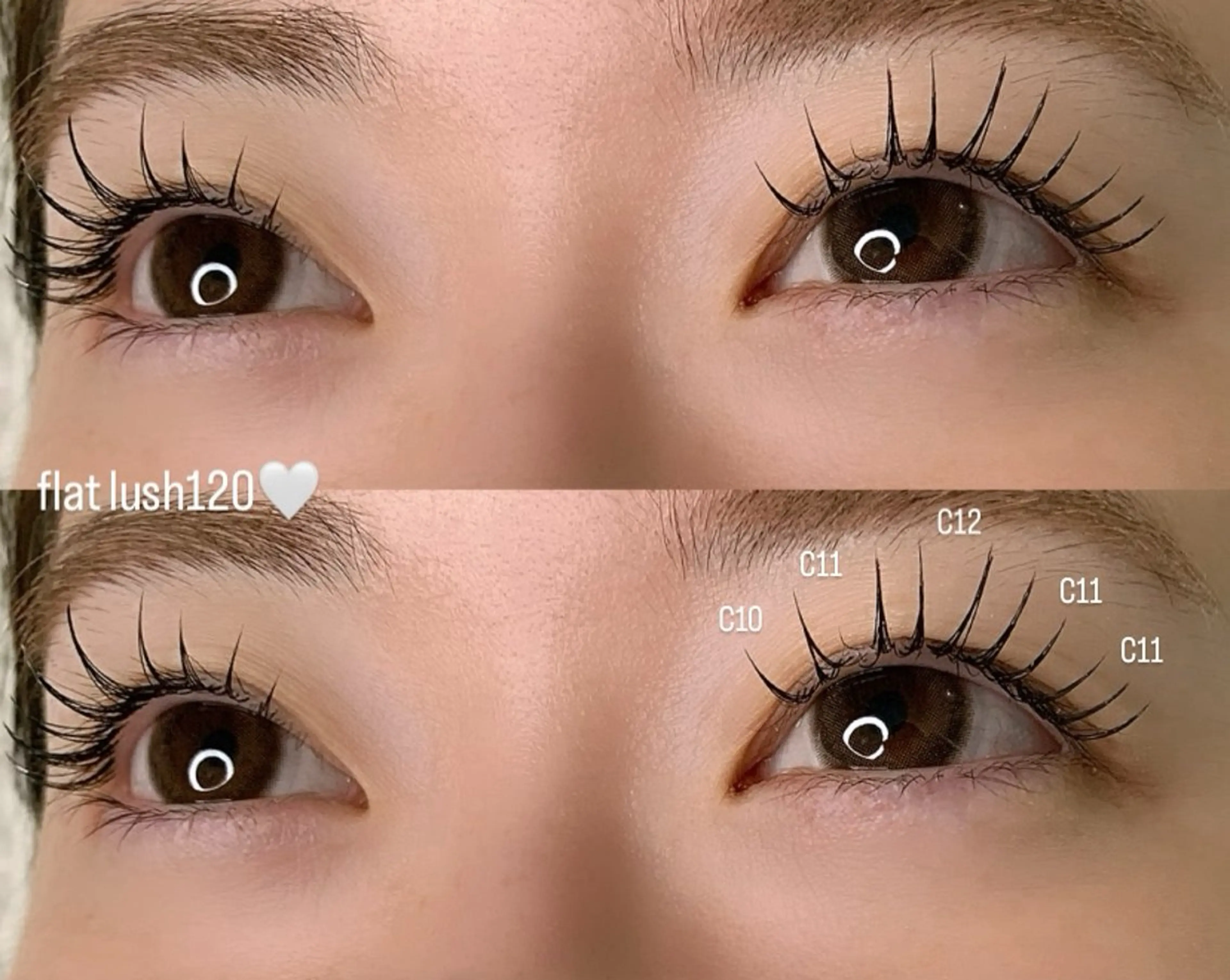 マツエク・マツパ フラットラッシュ Eyelash Salon IROのマツエク・マツパデザイン