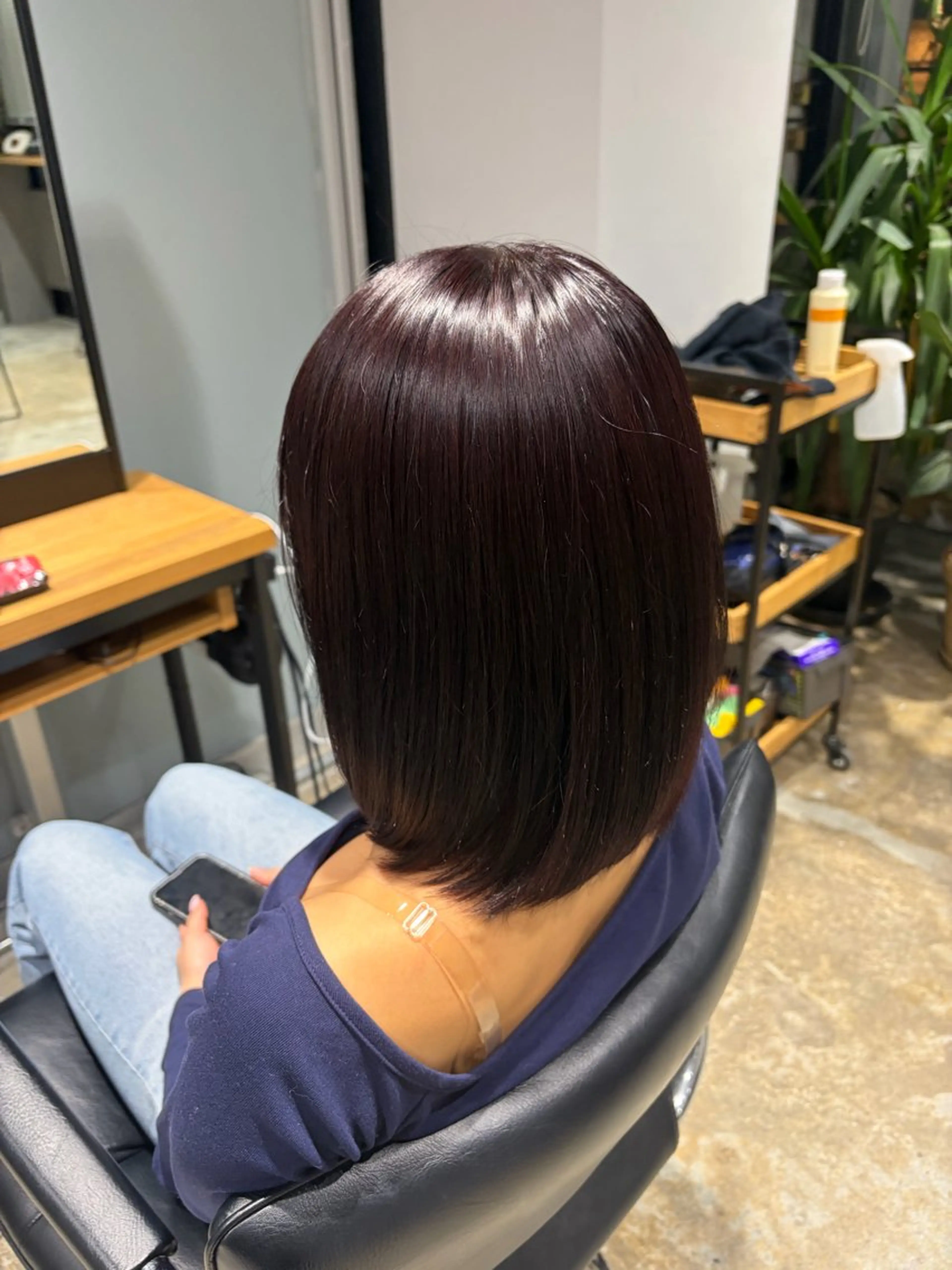 ミディアム カラー ヘアカラー ナチュラルカラー リタッチ　あんりのヘアスタイル