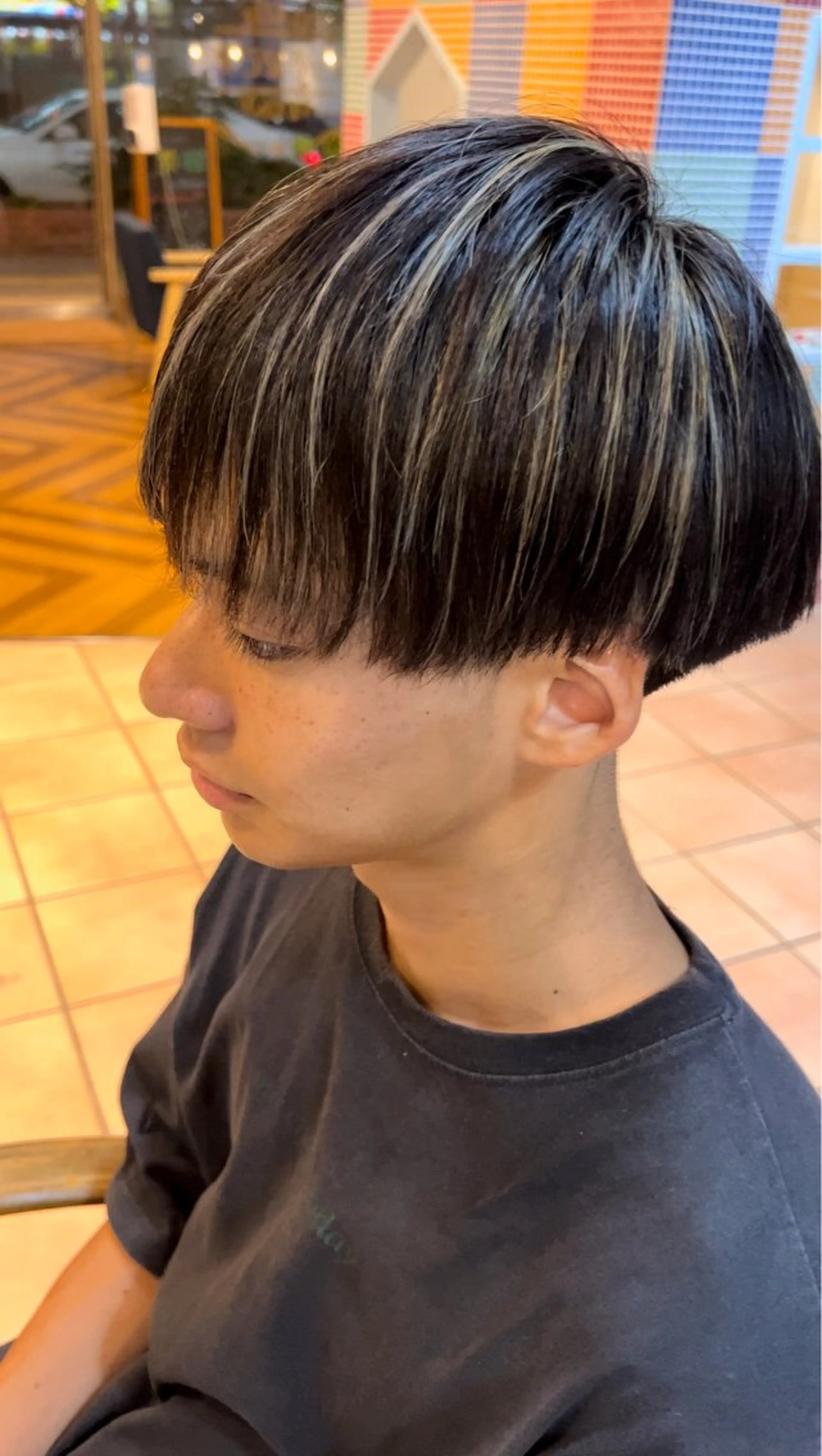 ショート カラー メンズ カット ヘアカラー トリートメント 朝3分でキマる 村上陸のヘアスタイル