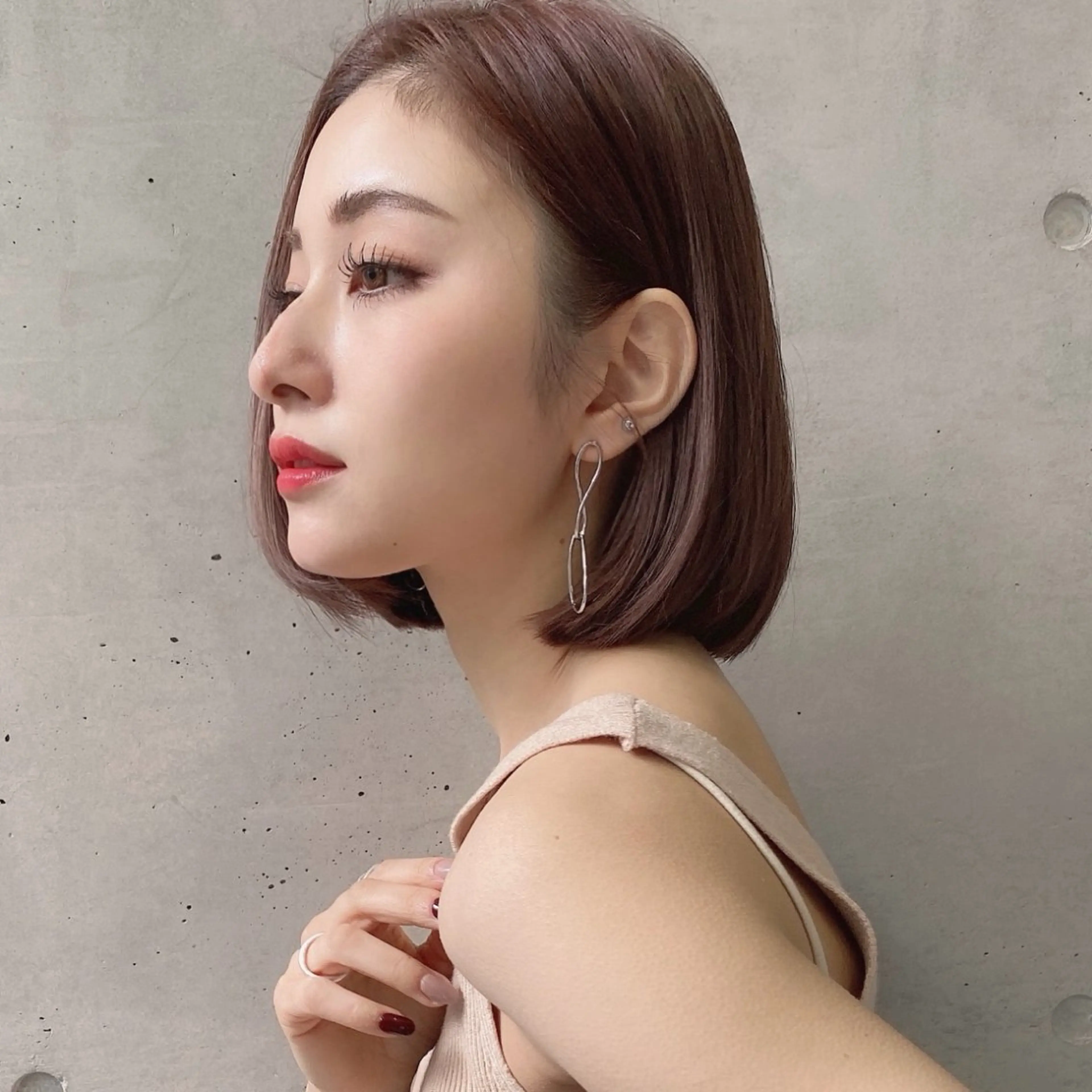 ショート カラー レイヤー|縮毛矯正 |韓国ボブ|岡田洸太のヘアスタイル