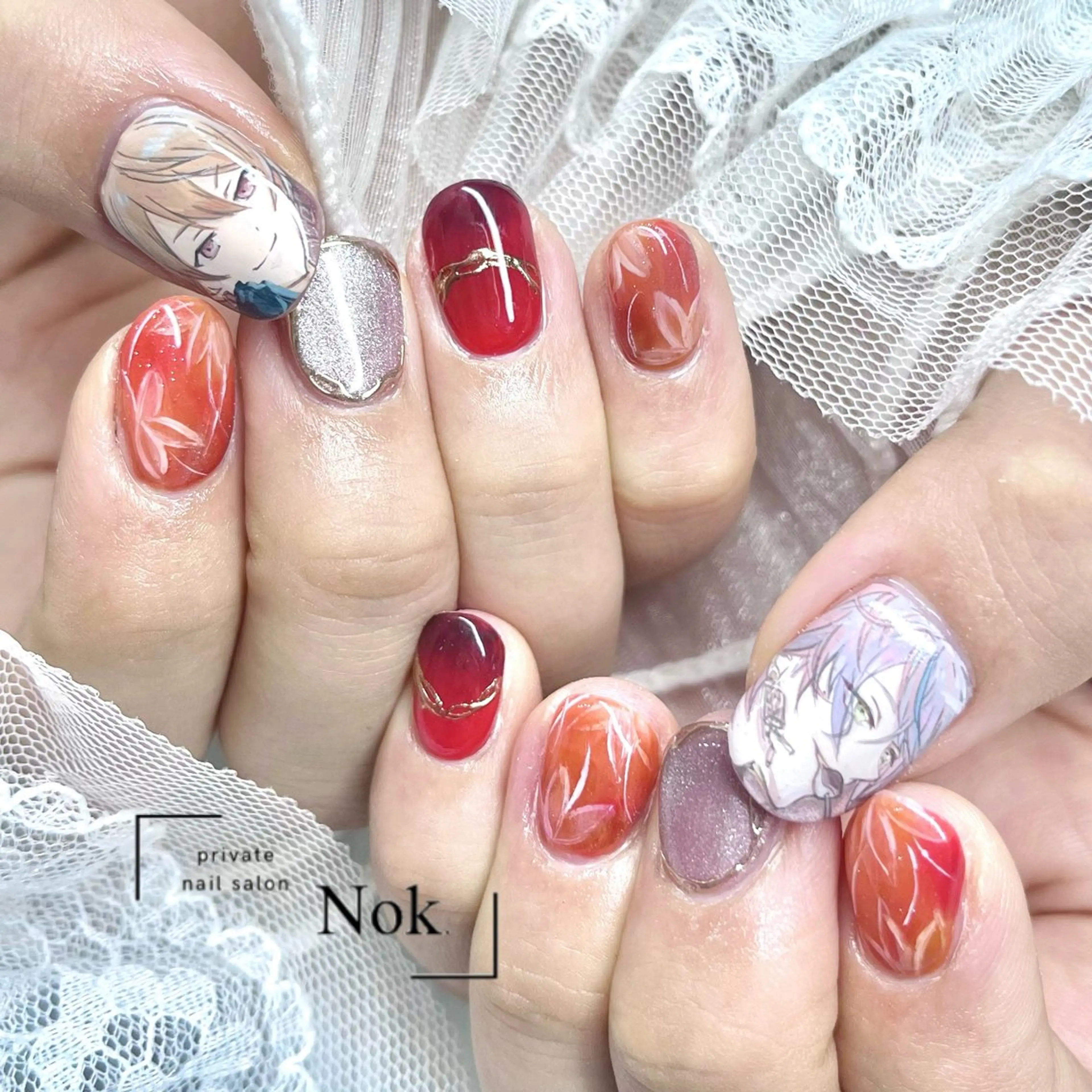 ネイル ハンドネイル 池袋痛ネイル Nok. 渡辺のネイルデザイン