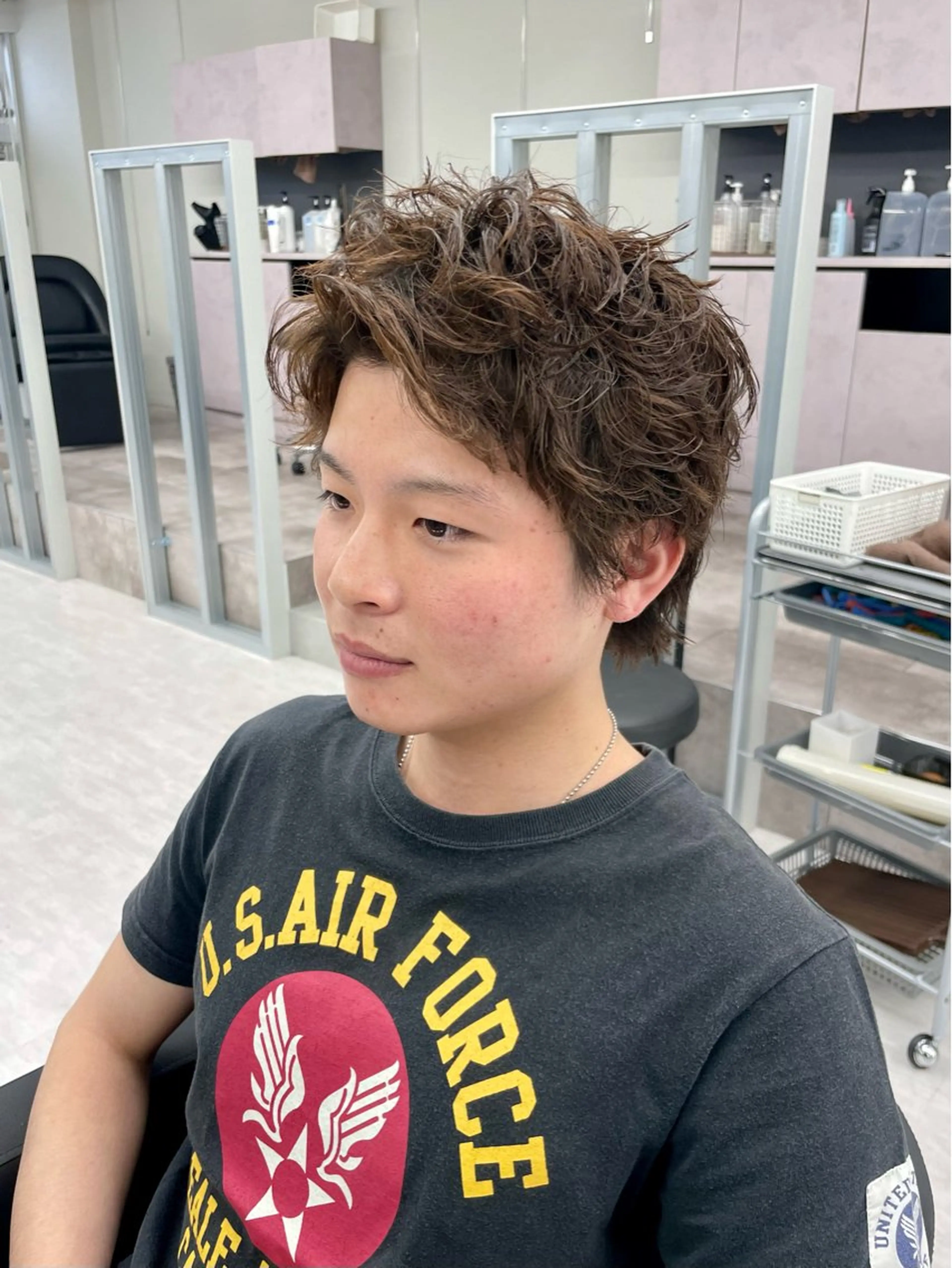 パーマ メンズ メンズパーマ スパイキーショート カット パーマ 福永速人 /メンズパーマのヘアスタイル