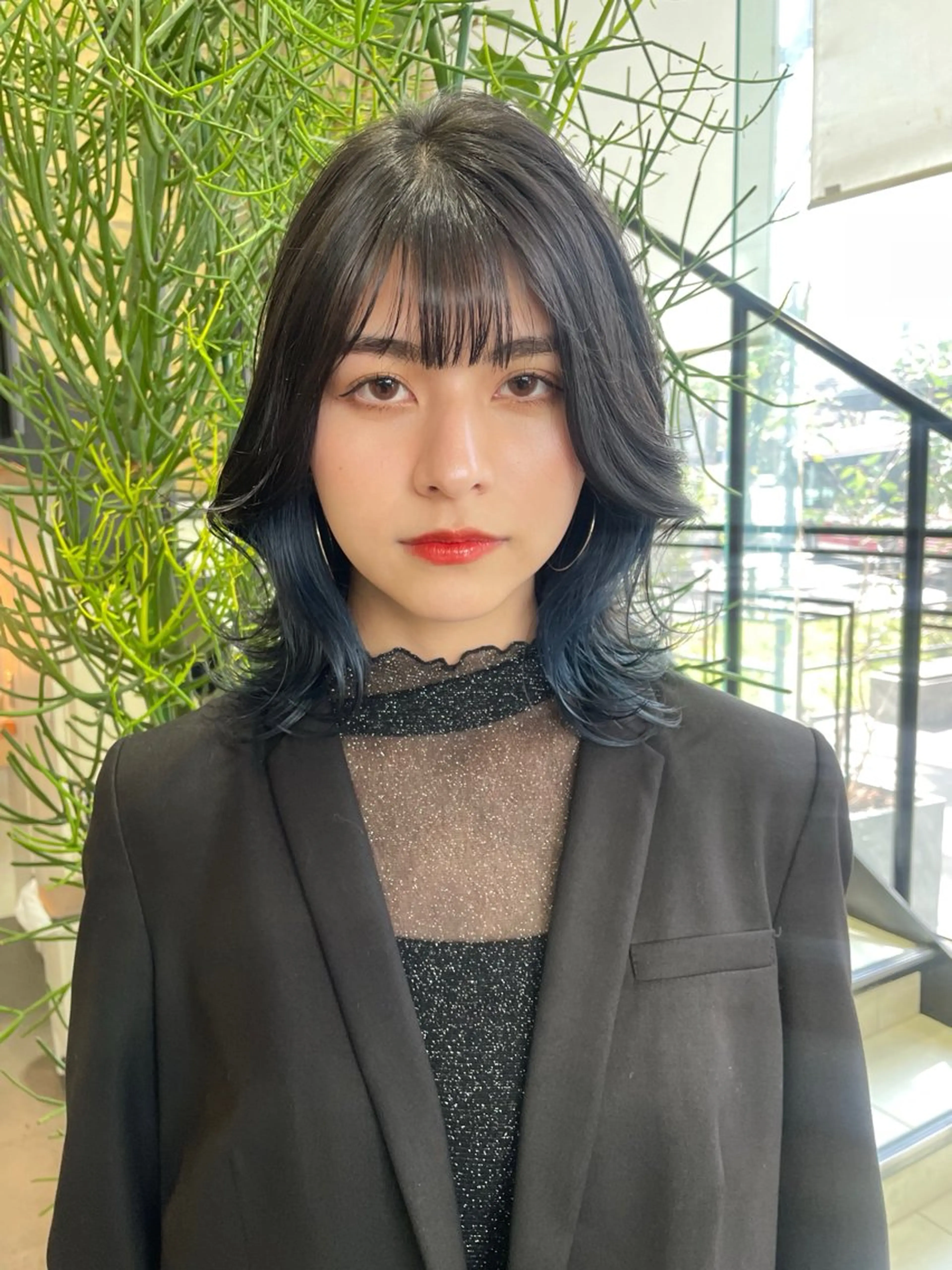 セミロング ヘアカラー トリートメント デザインカラー/ eye/栞のヘアスタイル