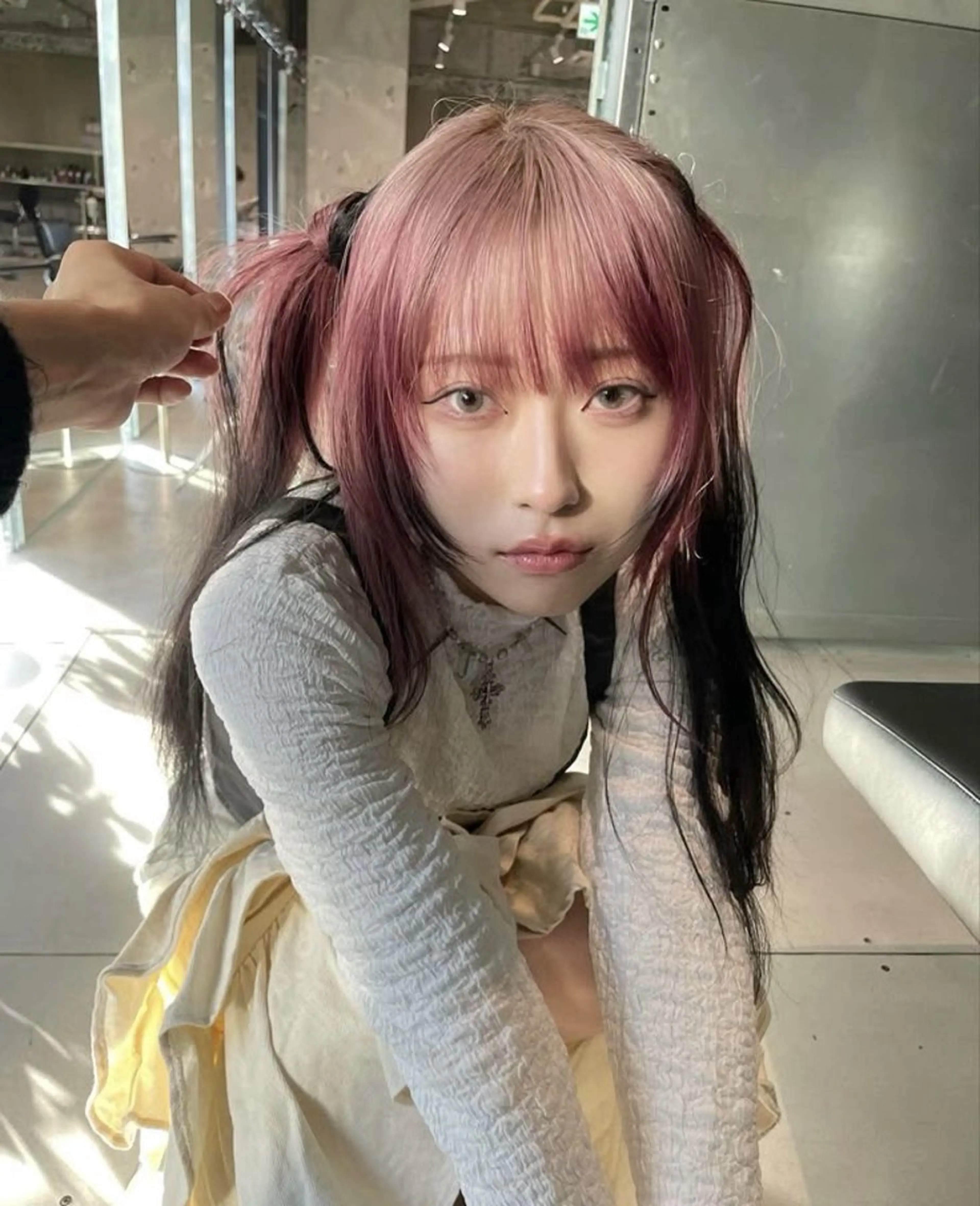 🧸ིྀデザインカラー🧸ིྀ【ブリーチ1回＋カラー1回＋トリートメント】ハイトーンでデザインカラーを楽しみたい方ᕷ⋆͛の写真