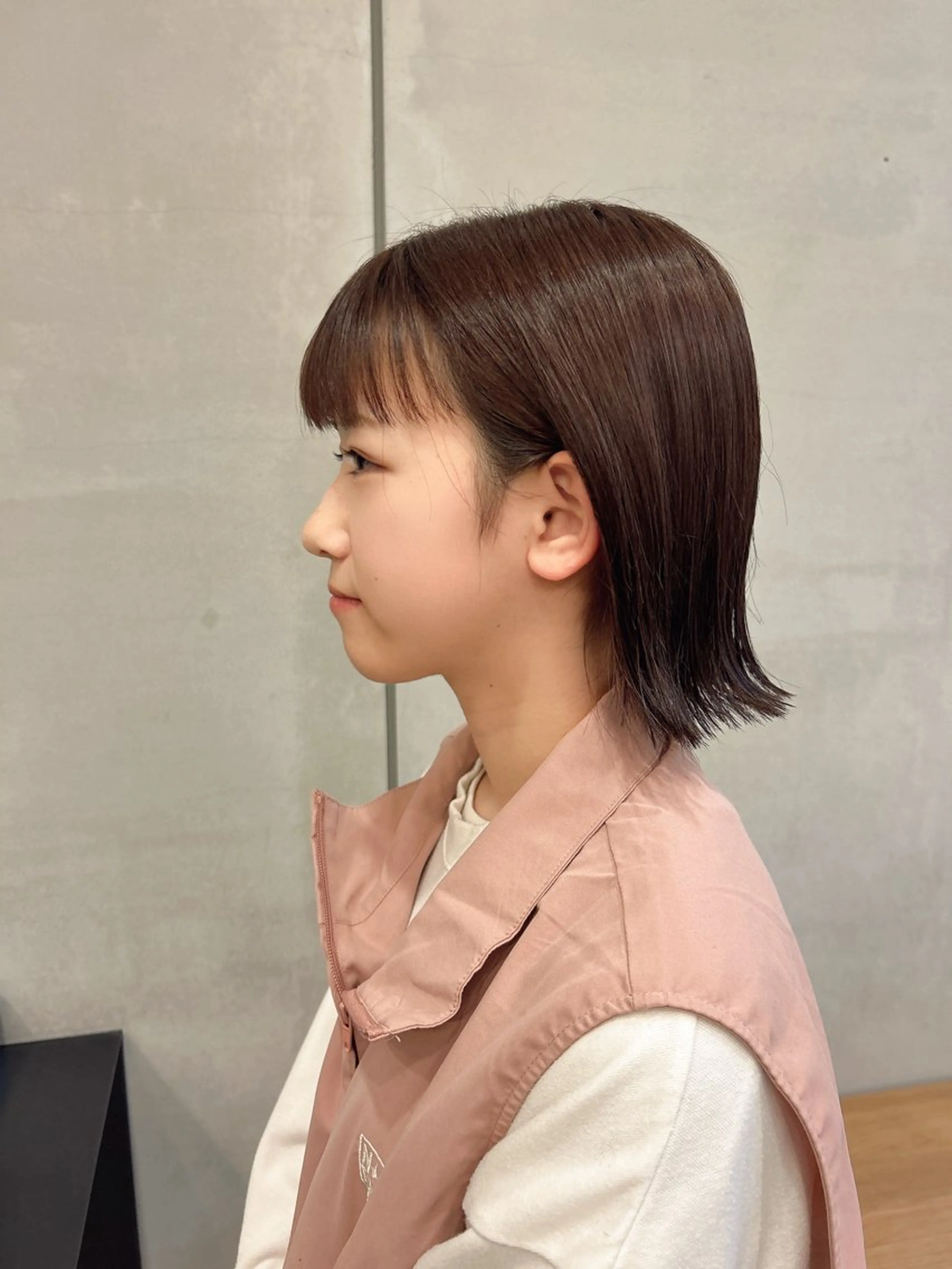 ショート 切りっぱなしボブ ボブ 中野 莉早のヘアスタイル