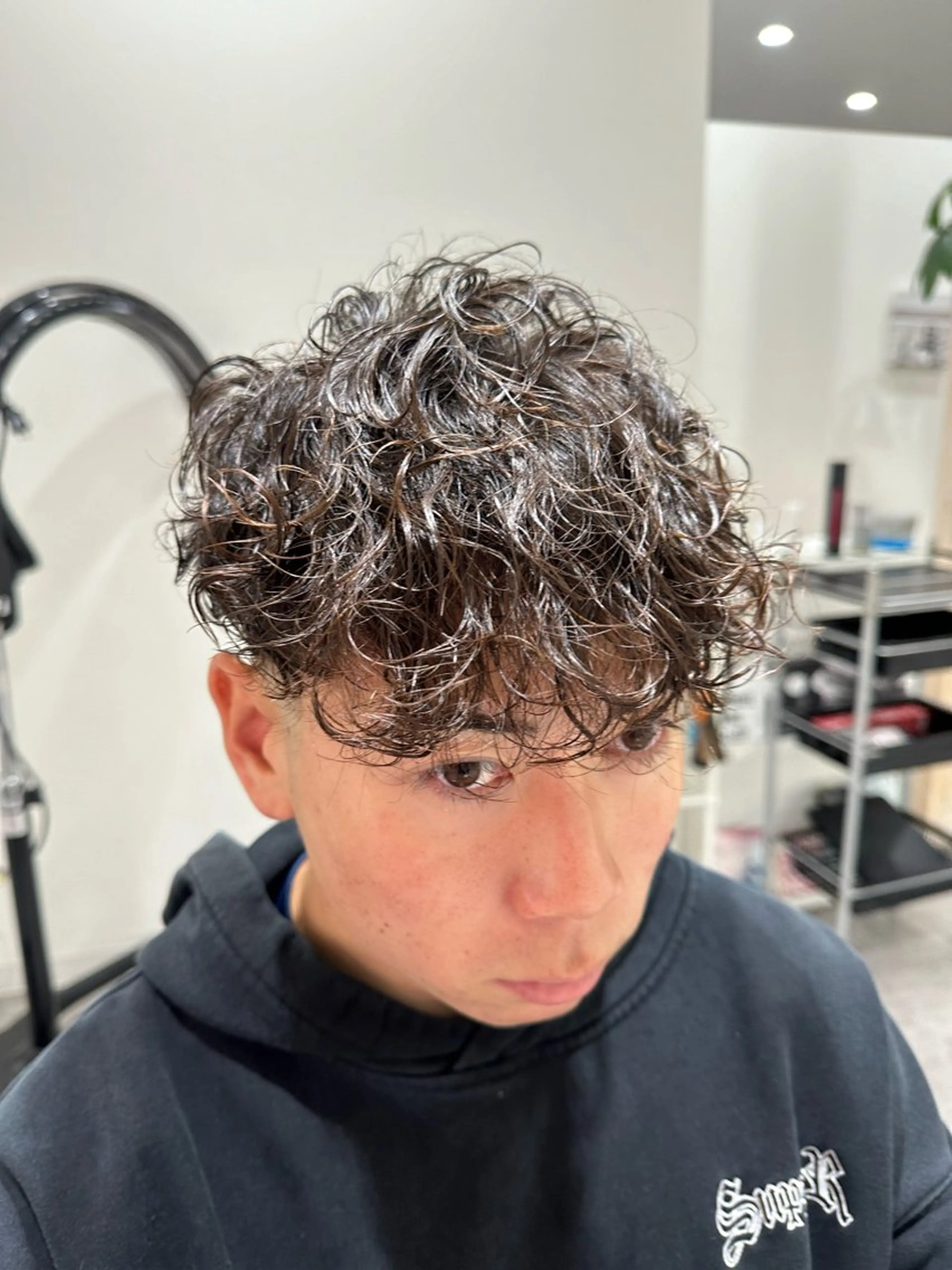パーマ メンズ マッシュ メンズパーマ 波巻きパーマ パーマ メンズ専門美容師／ メンズパーマ／森口のヘアスタイル