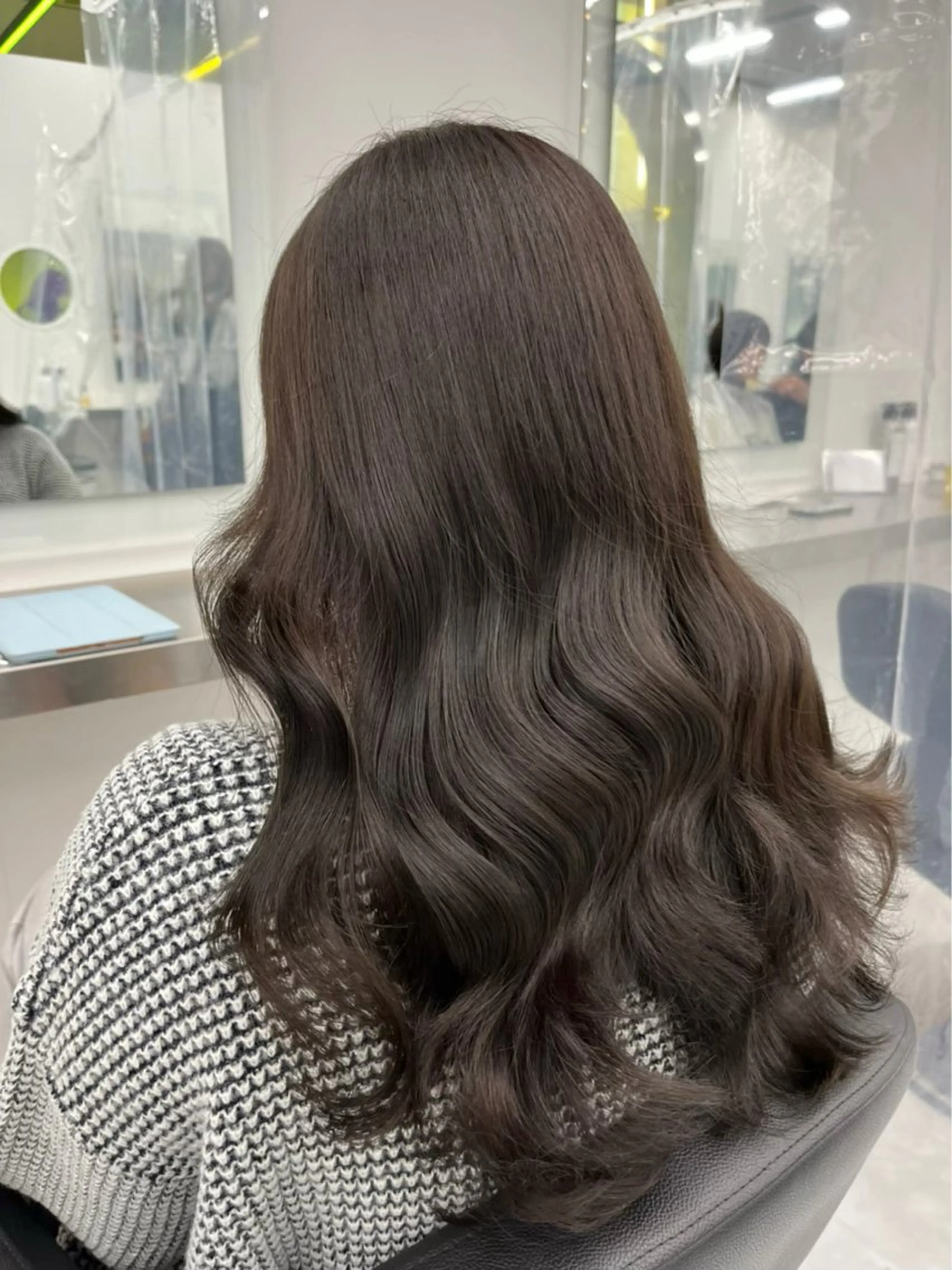 ロング カラー カット BABY 艶髪暗髪ヘア💖達人のヘアスタイル