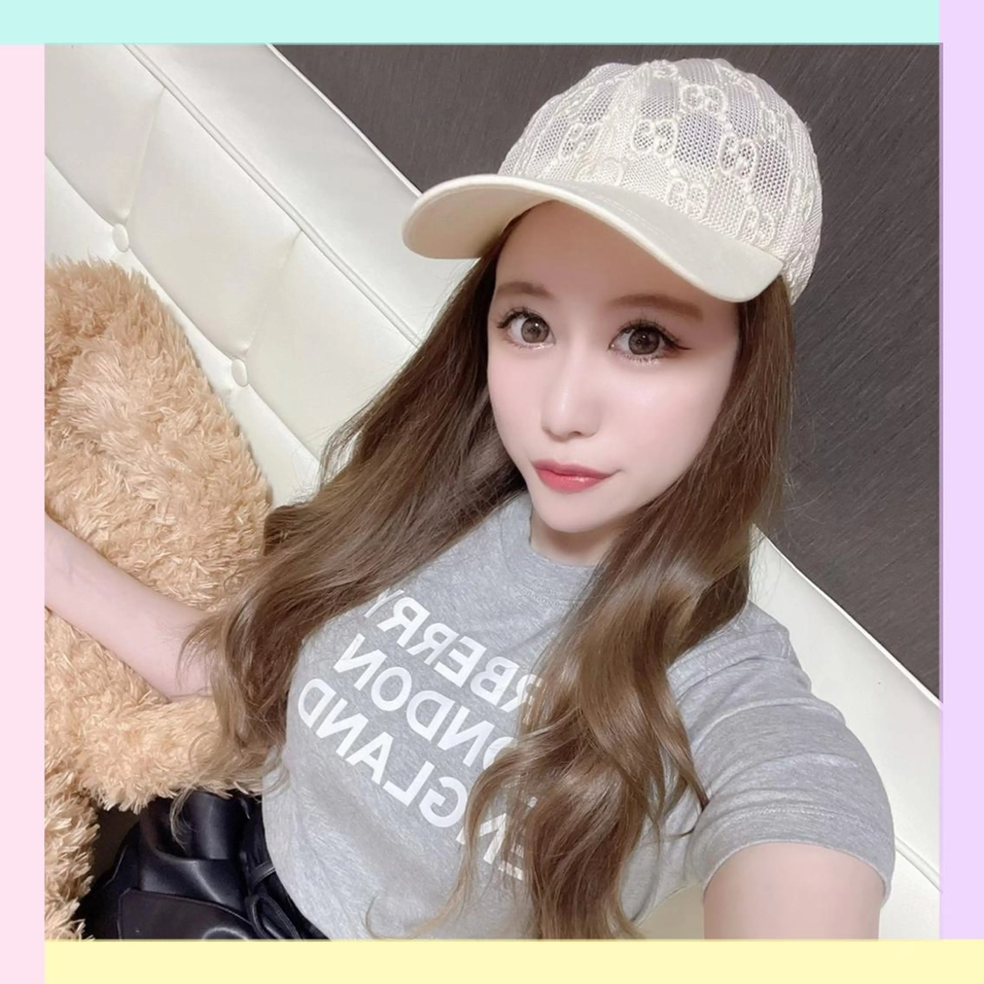 ロング カラー カット エクステ れん/ハイトーン /エクステ/韓国風のヘアスタイル