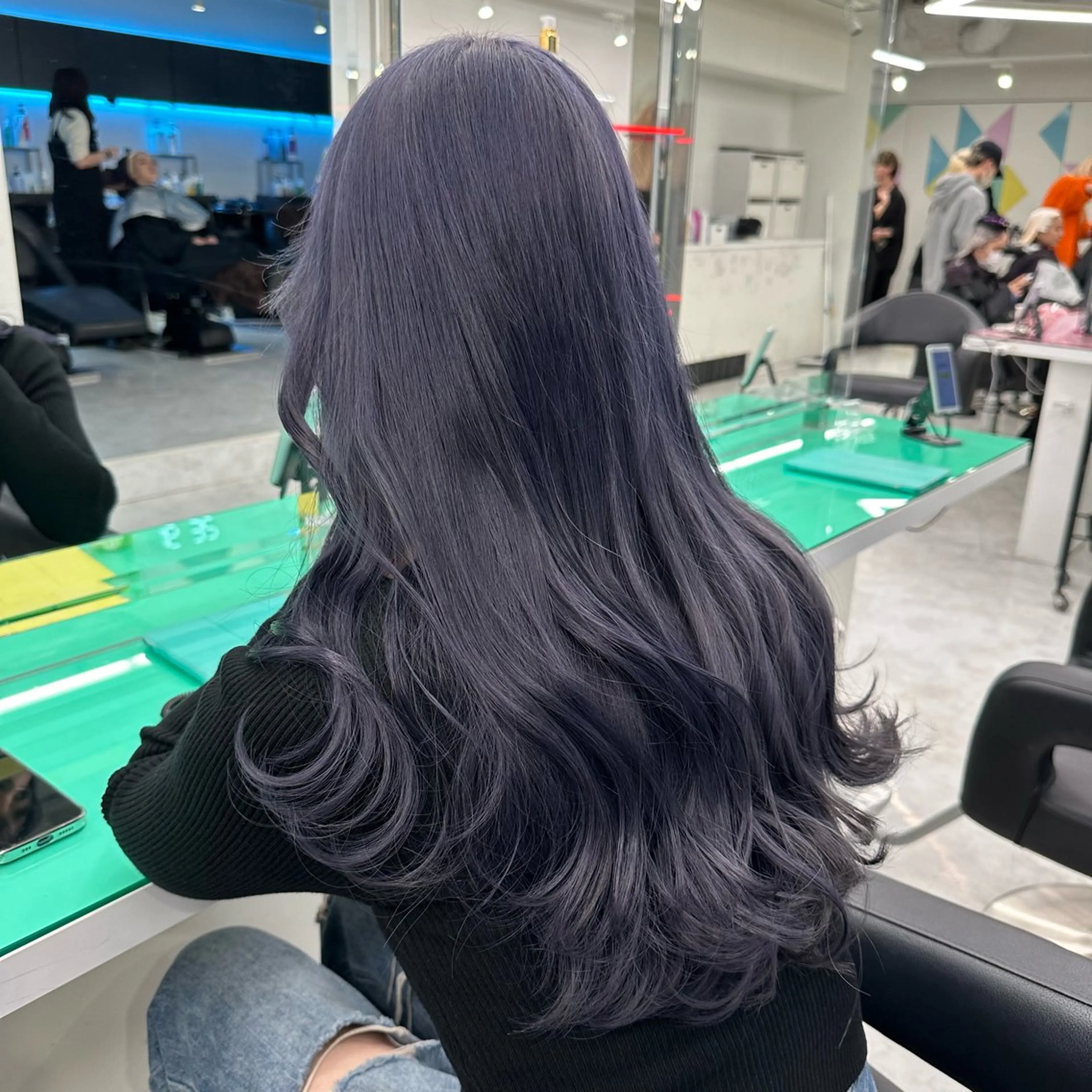 ロング ヘアカラー トリートメント 🦋韓国風カラー🦋 こうせい原宿のヘアスタイル