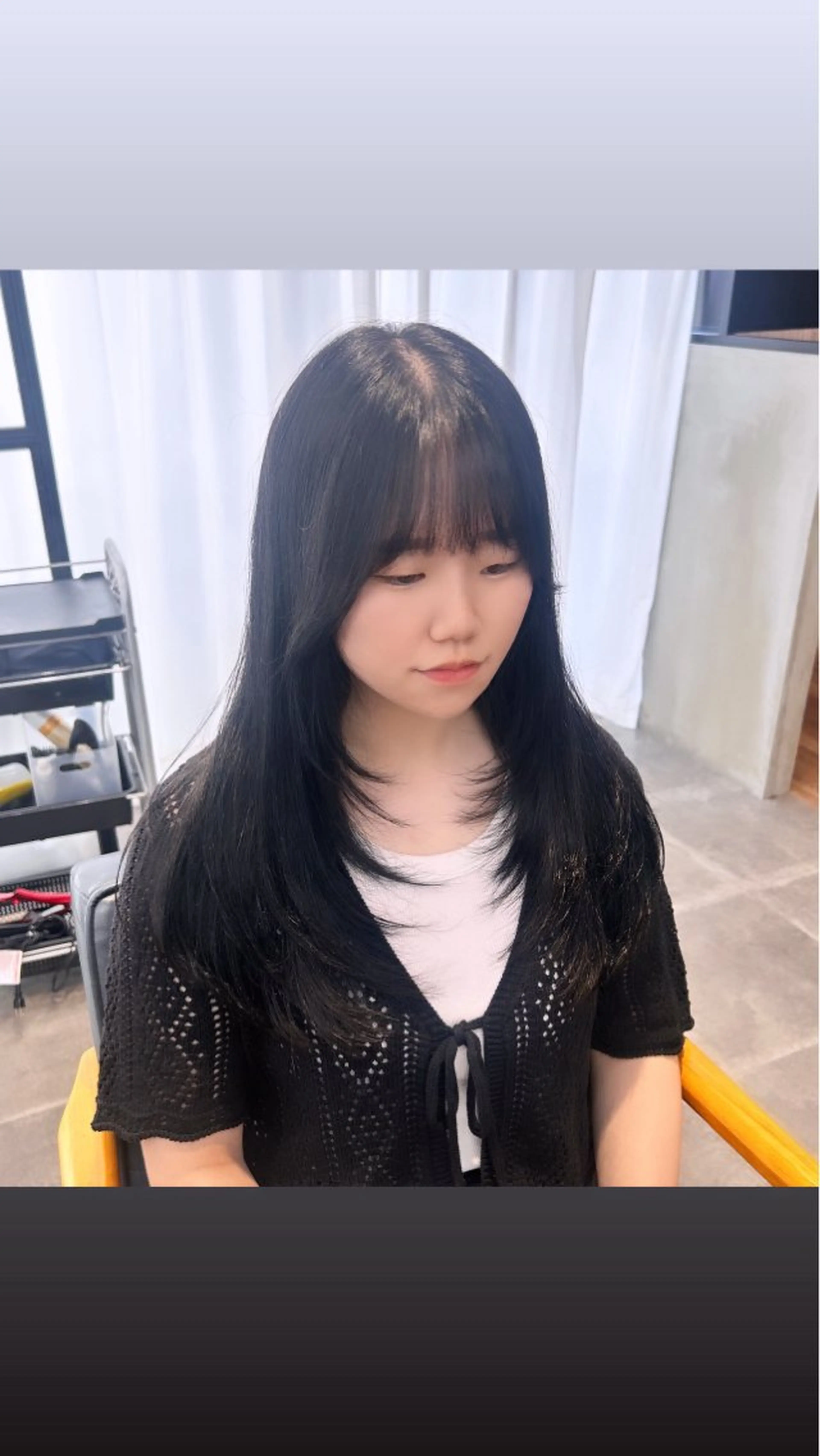 セミロング カラー 韓国×髪質改善カラー 💎hinaのヘアスタイル