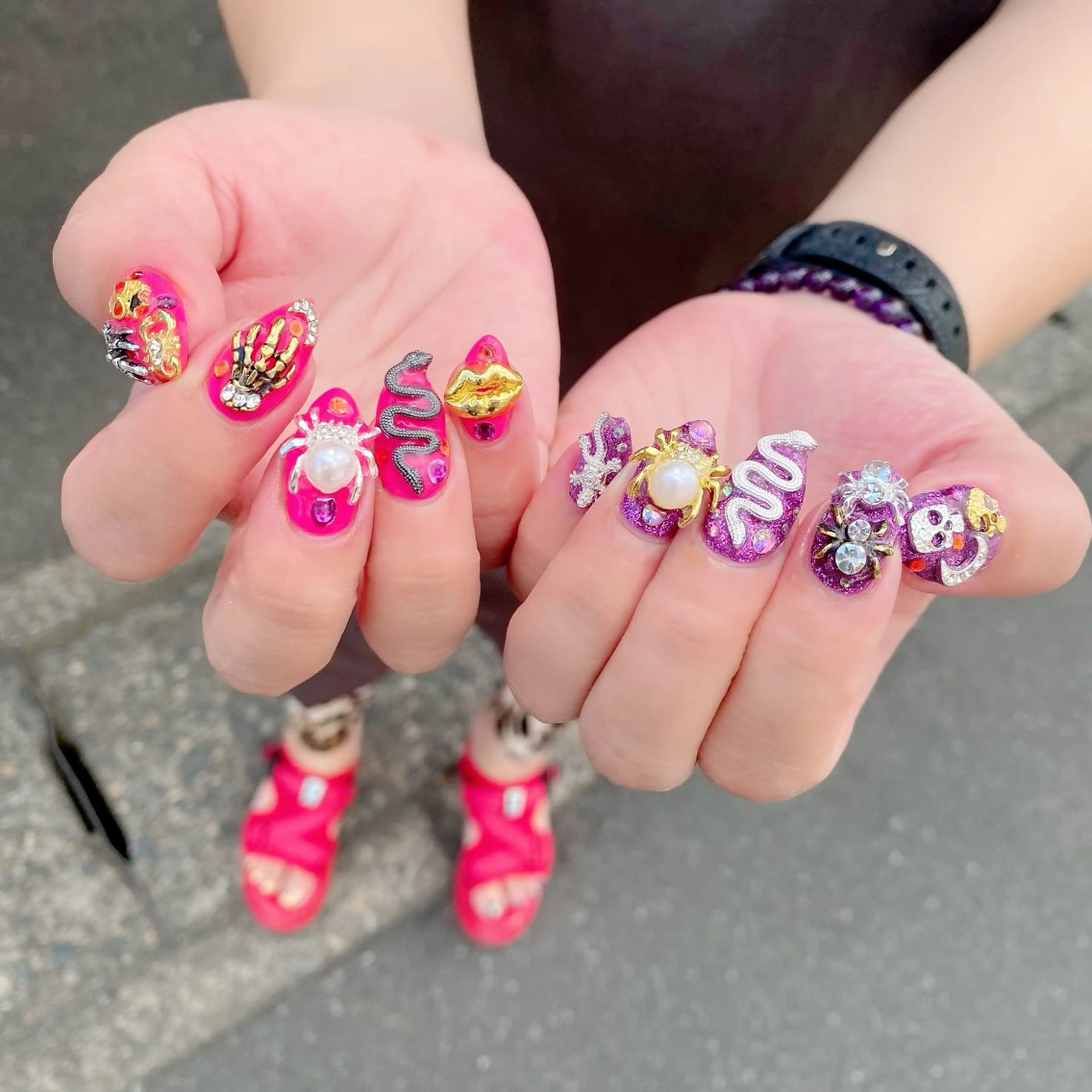 ネイル 夏ネイル ハンドネイル Salon Kのネイルデザイン