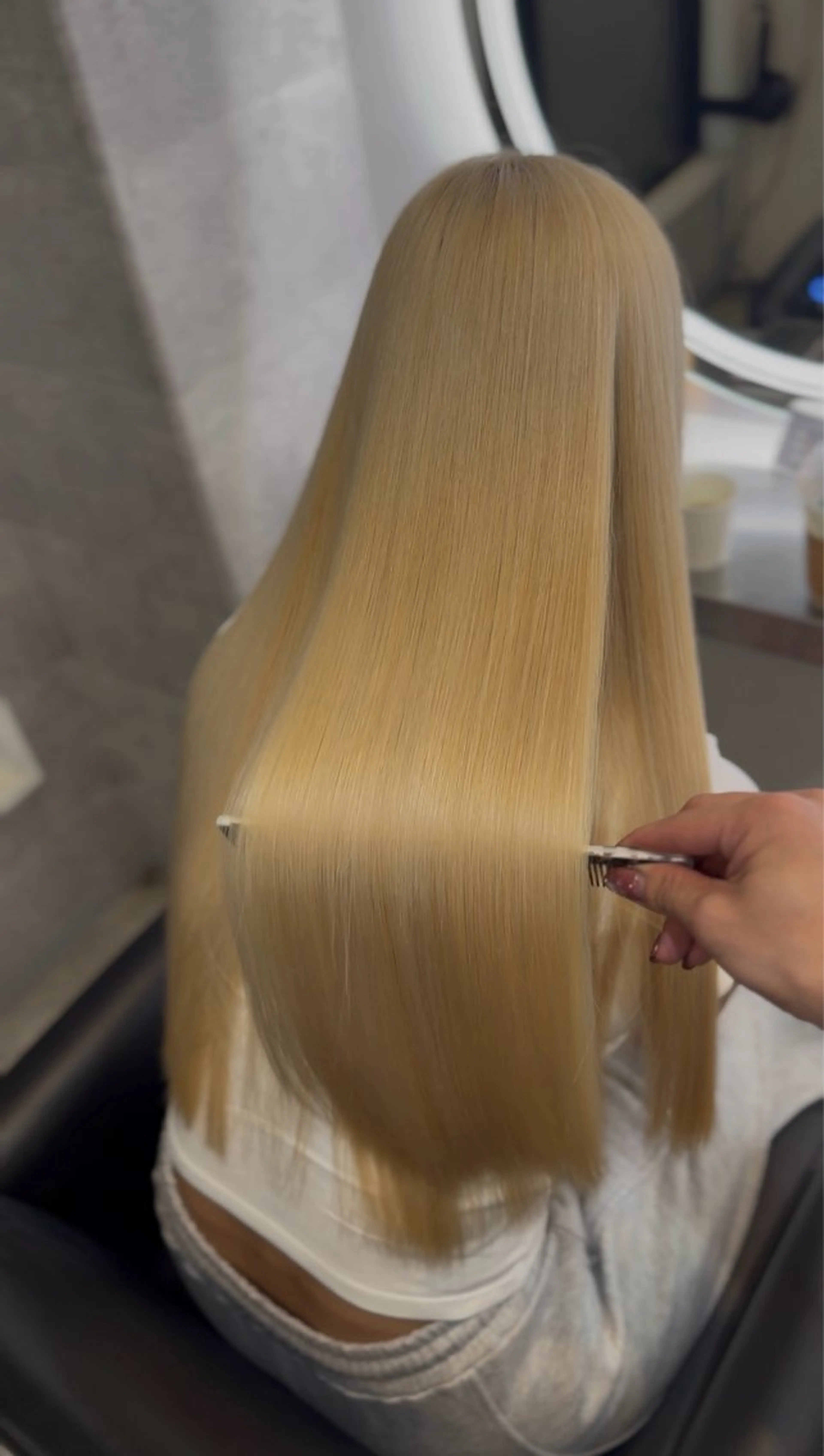 ロング カラー ブロンド ヘアカラー トリートメント 💎夏葵 ハイライト /デザイン指名No1のヘアスタイル