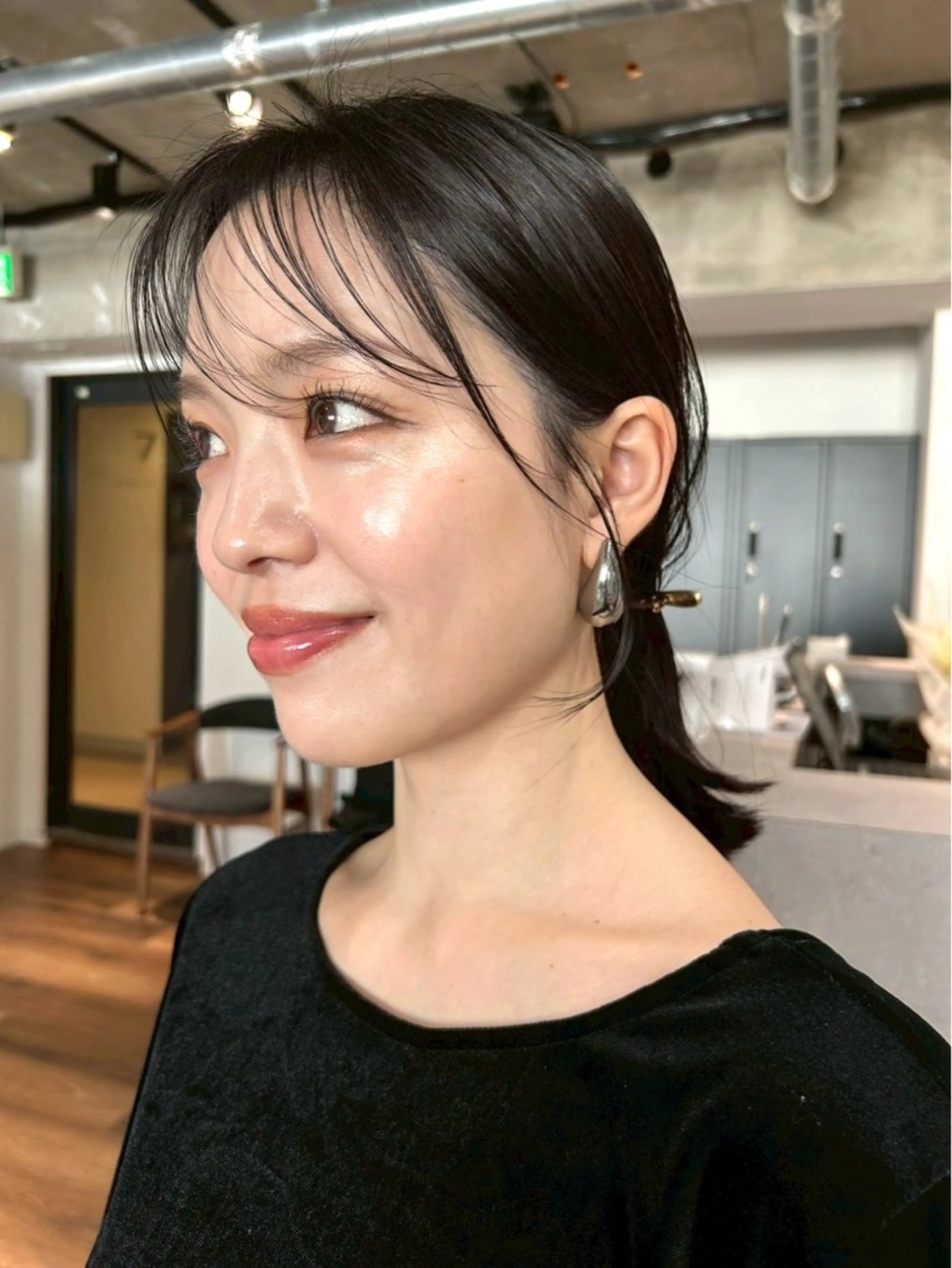 ミディアム ヘアセット/透明感 カラー/MIHO♡のヘアスタイル