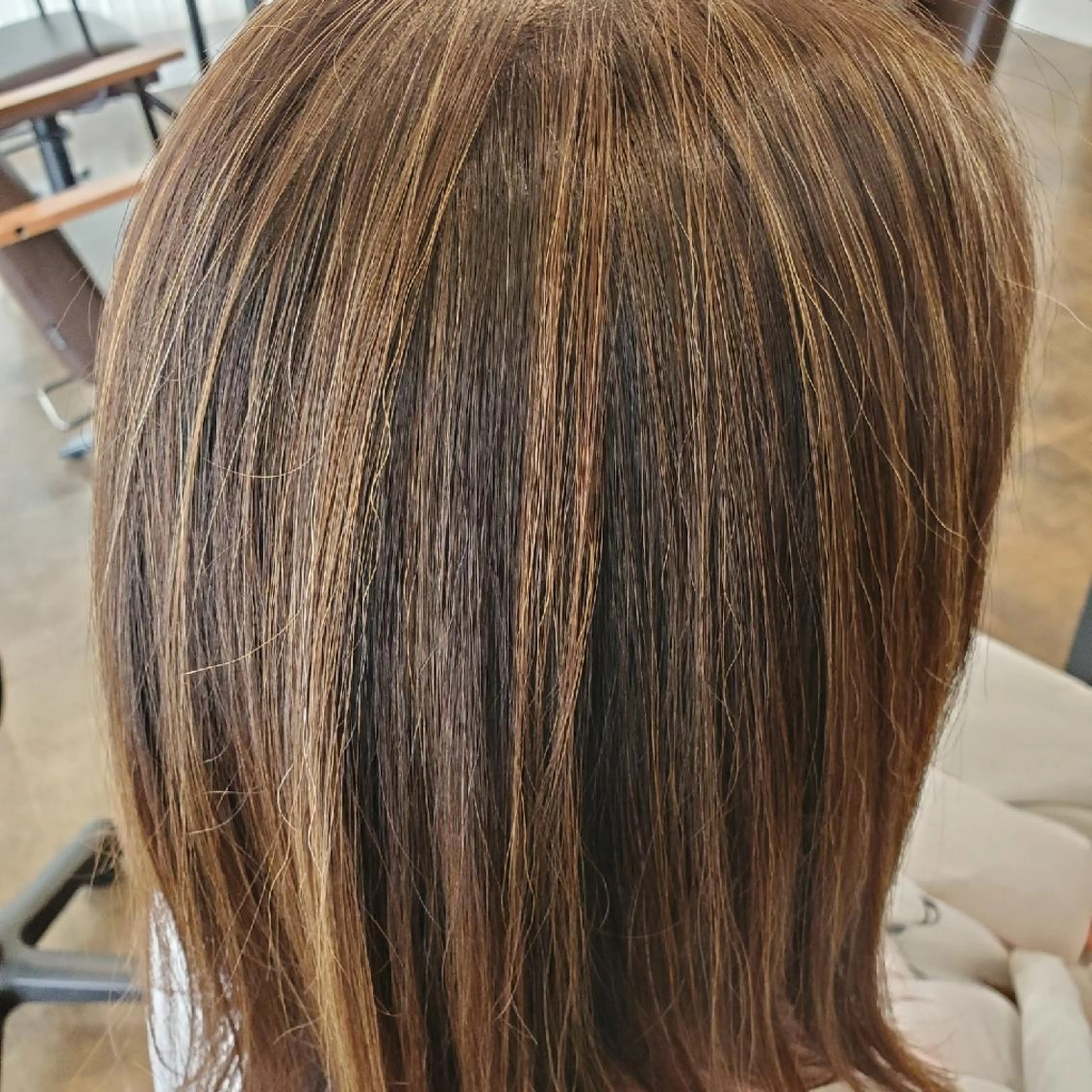 カラー ミディアム ハイライトカラー ハイライト カット ヘアカラー 松浦 正春のヘアスタイル