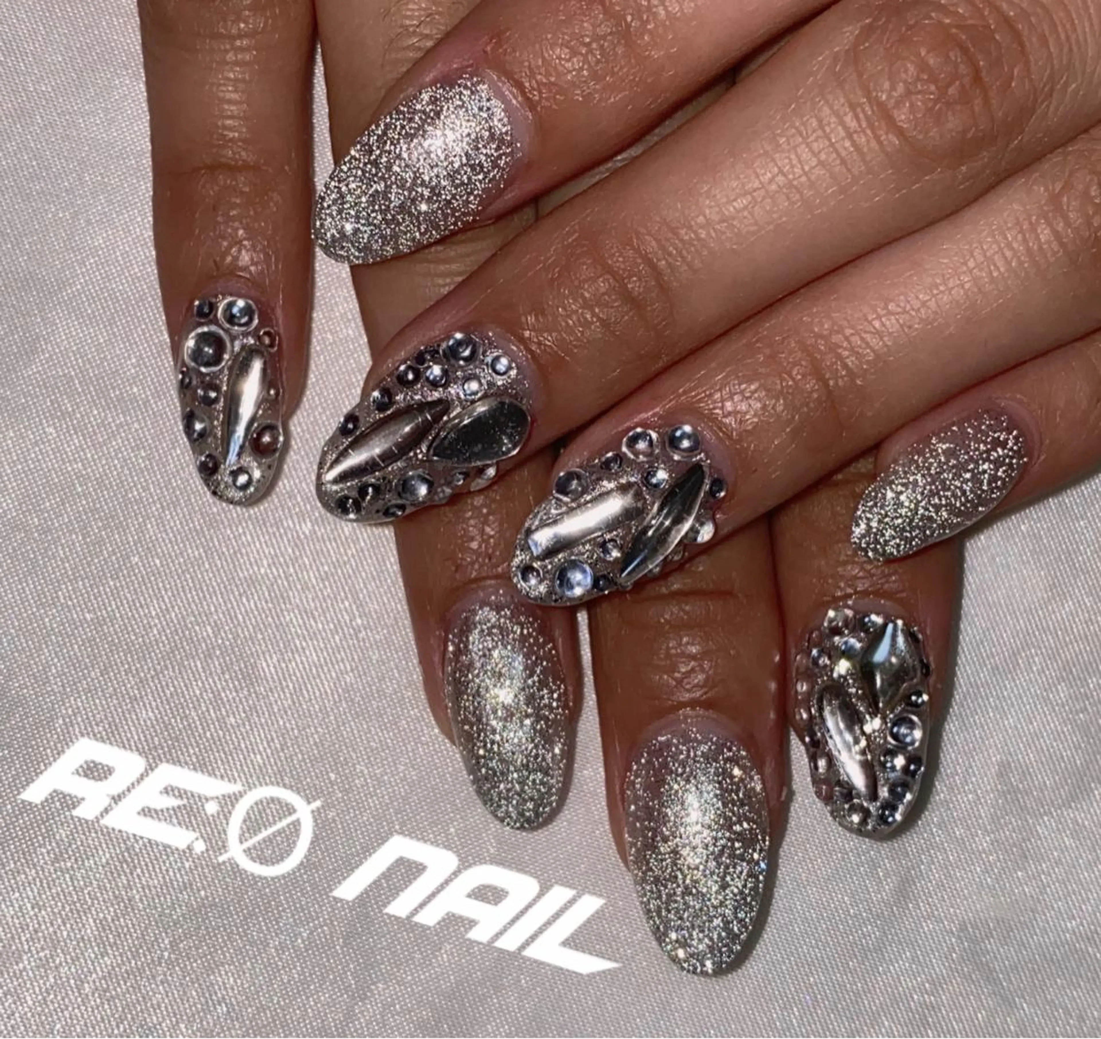 ネイル フラッシュネイル ハンドネイル Re:Ø nail 🩵TSUJIのネイルデザイン