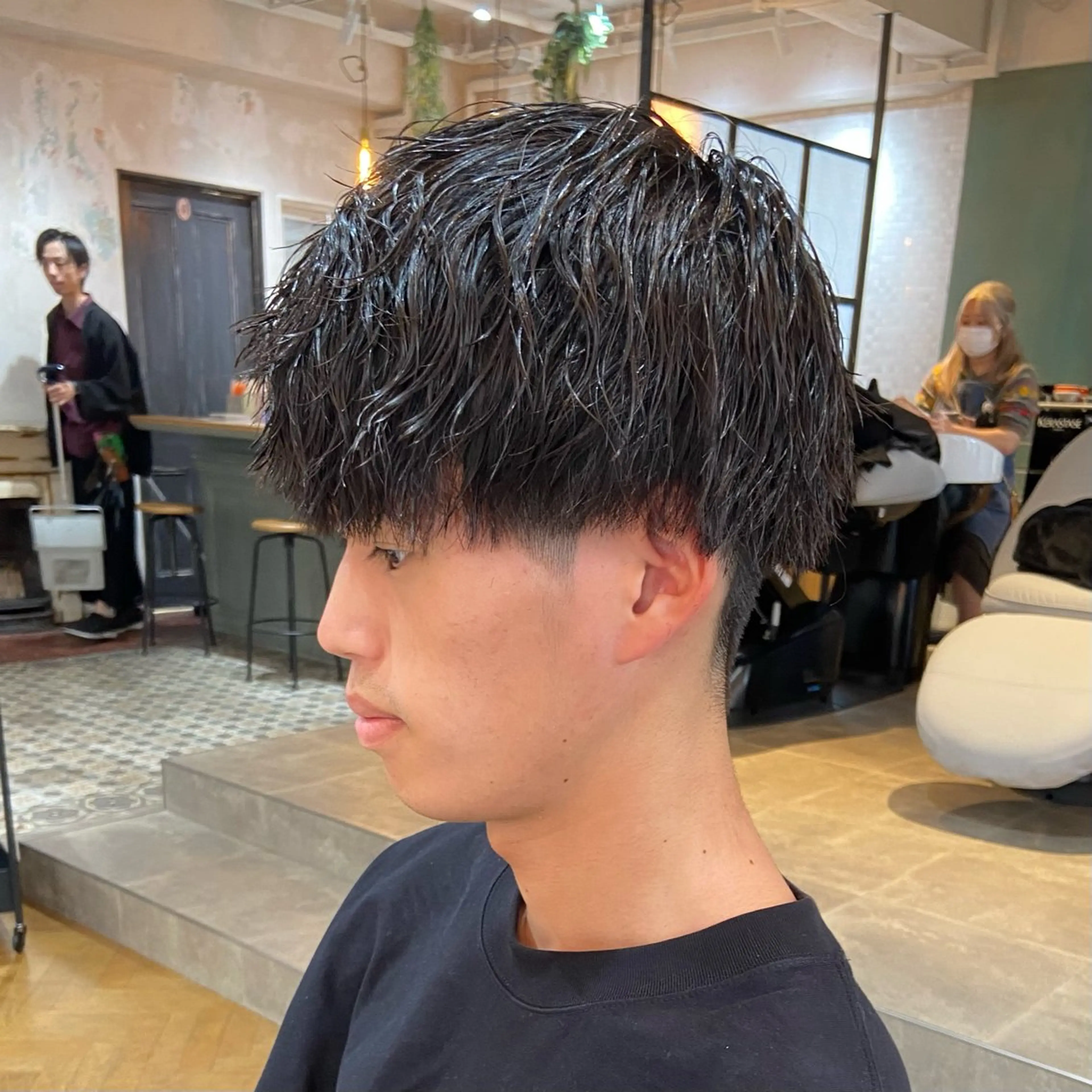 パーマ メンズ メンズパーマ 地毛風縮毛矯正 /ニュアンス/はるたのヘアスタイル